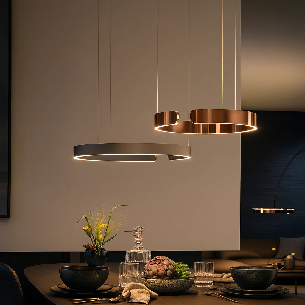 Dimmable LED Ring Pendant Light — Modern Ceiling Fixture - Image 36