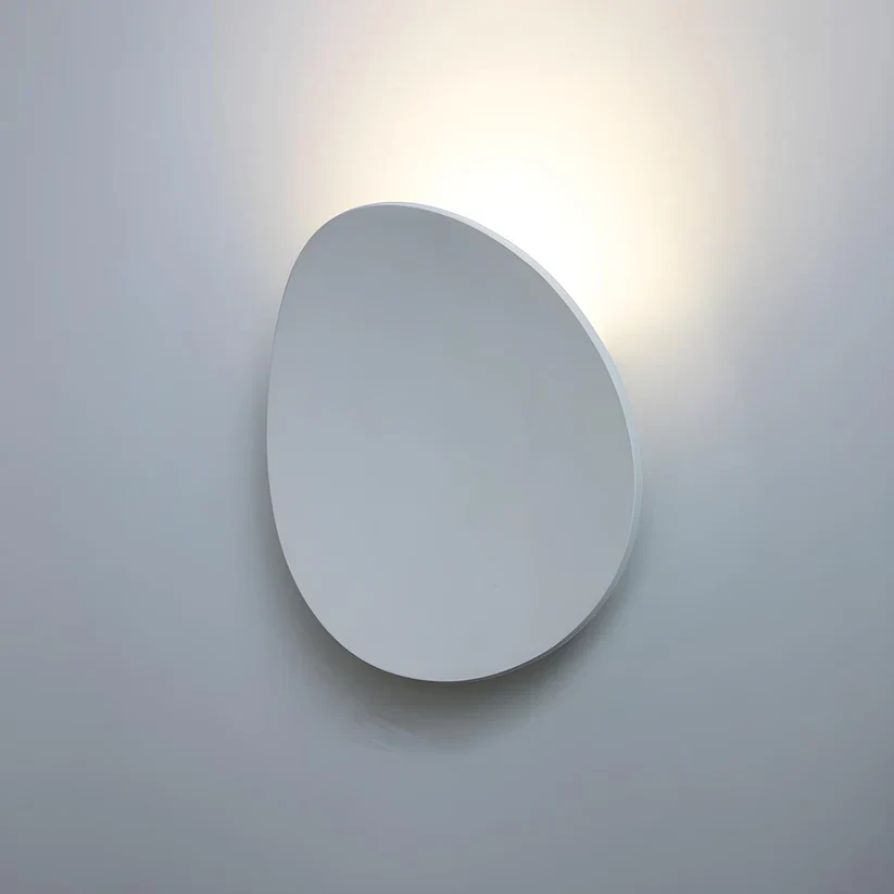 Disk Metal Wall Lamp - Modern Round Wall Sconce in Brushed Aluminum - Image 11
