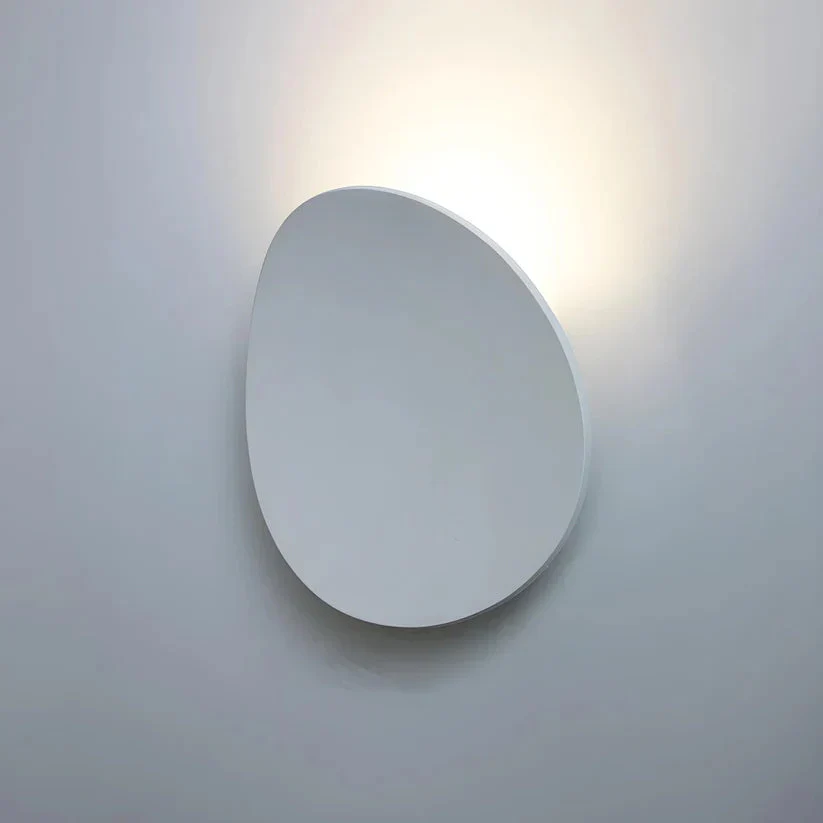 Disk Metal Wall Lamp - Modern Round Wall Sconce in Brushed Aluminum - Image 13