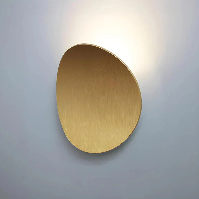 Disk Metal Wall Lamp - Modern Round Wall Sconce in Brushed Aluminum - Image 14