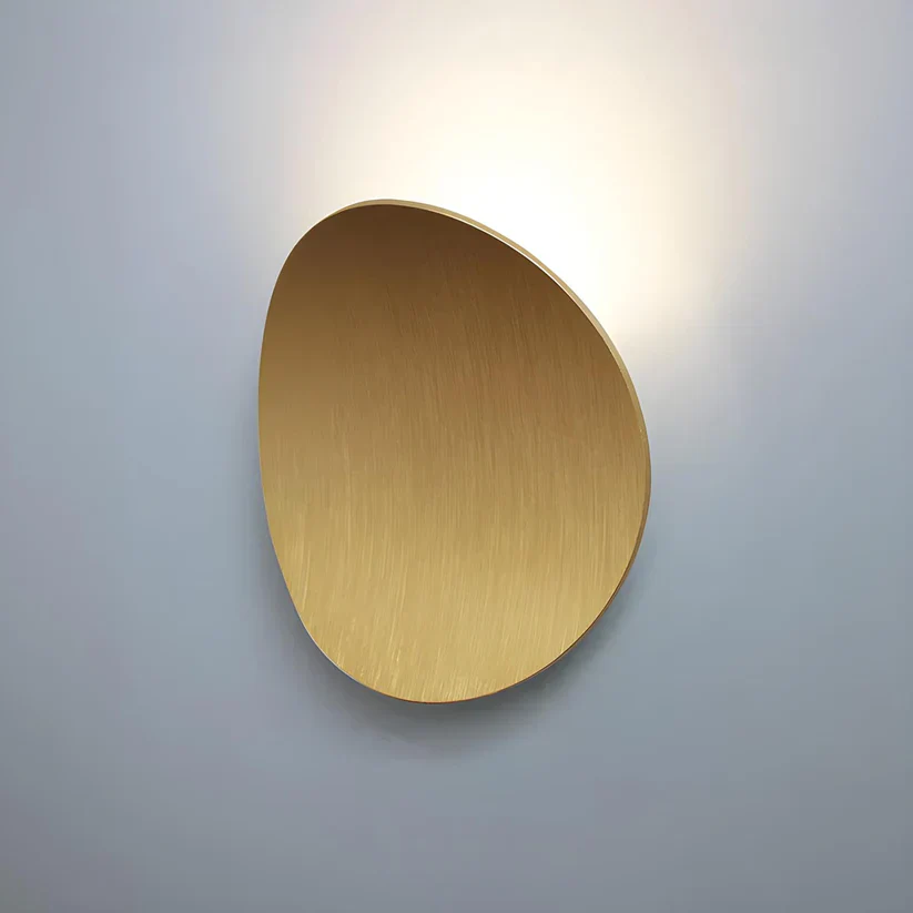 Disk Metal Wall Lamp - Modern Round Wall Sconce in Brushed Aluminum - Image 8