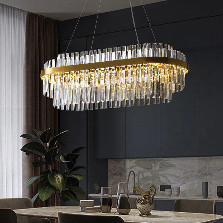 Elegant Living Room Crystal Chandelier - Image 2