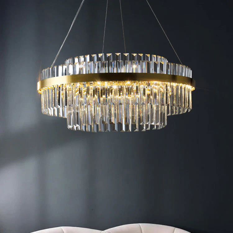 Elegant Living Room Crystal Chandelier - Image 6