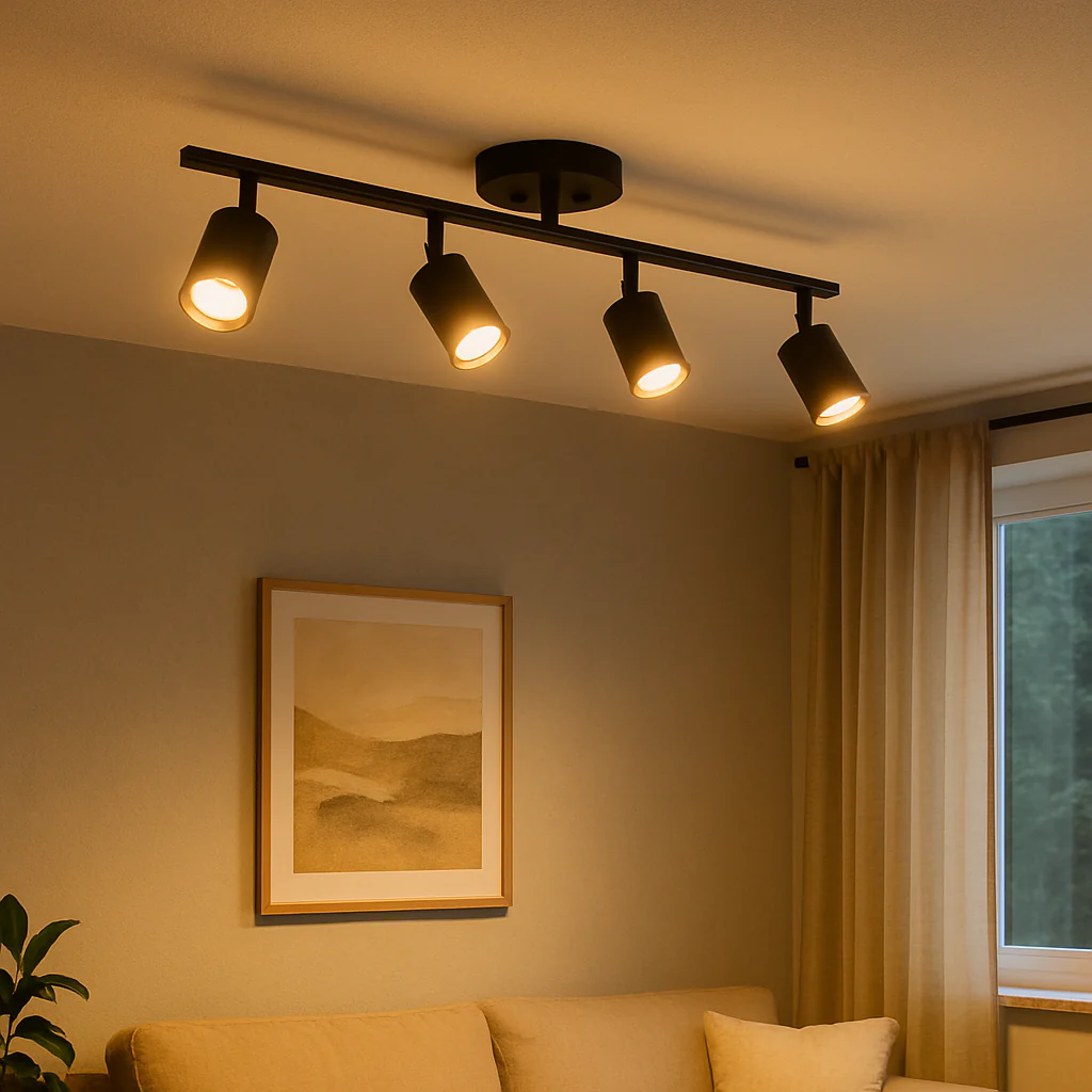 Four-Head Modern Ceiling Light Fixture - Image 3