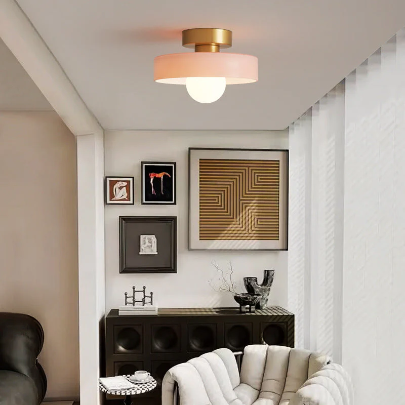 French-Style Bauhaus Ceiling Light | Modern Minimalist Fixture - Image 3