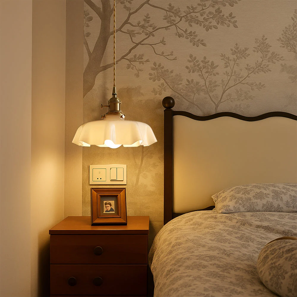 French-Style Pendant Light | Elegant Rustic Ceiling Lamp - Image 3