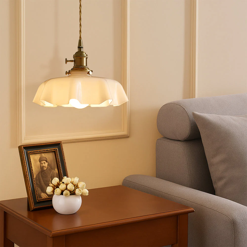 French-Style Pendant Light | Elegant Rustic Ceiling Lamp - Image 5