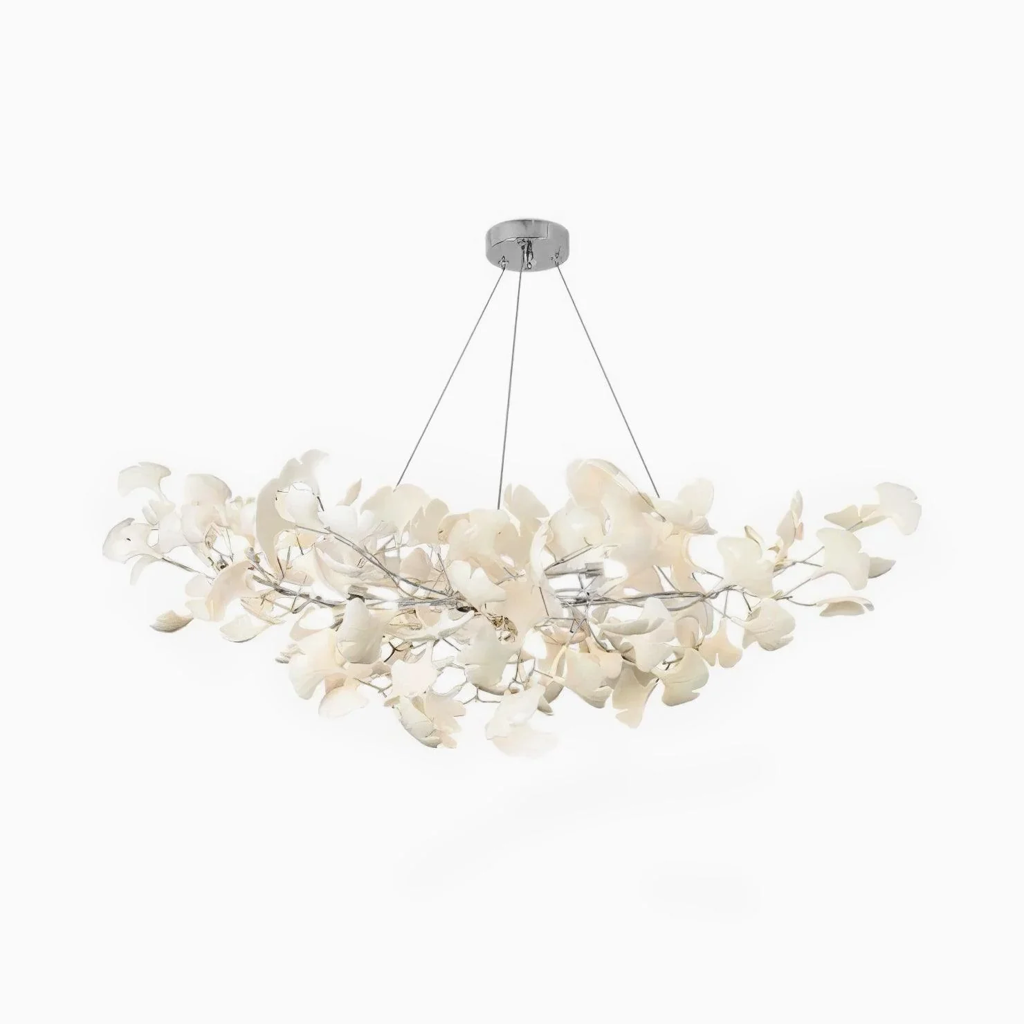 Ginkgo Leaf Chandelier - Modern Pendant Light, Handcrafted - Image 26