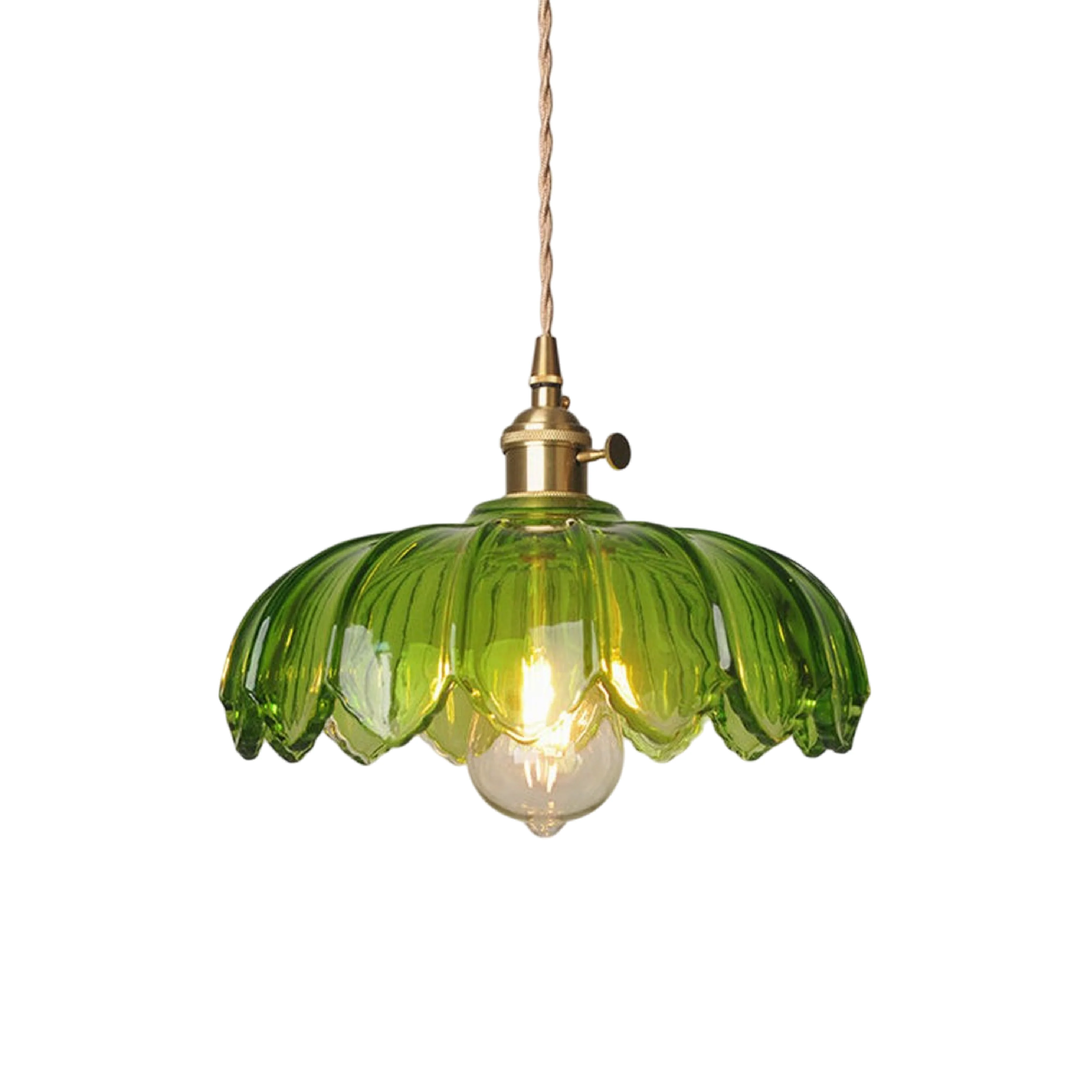 Glass Flower Pendant Light - Handcrafted Bloom with Soft Glow - Image 16