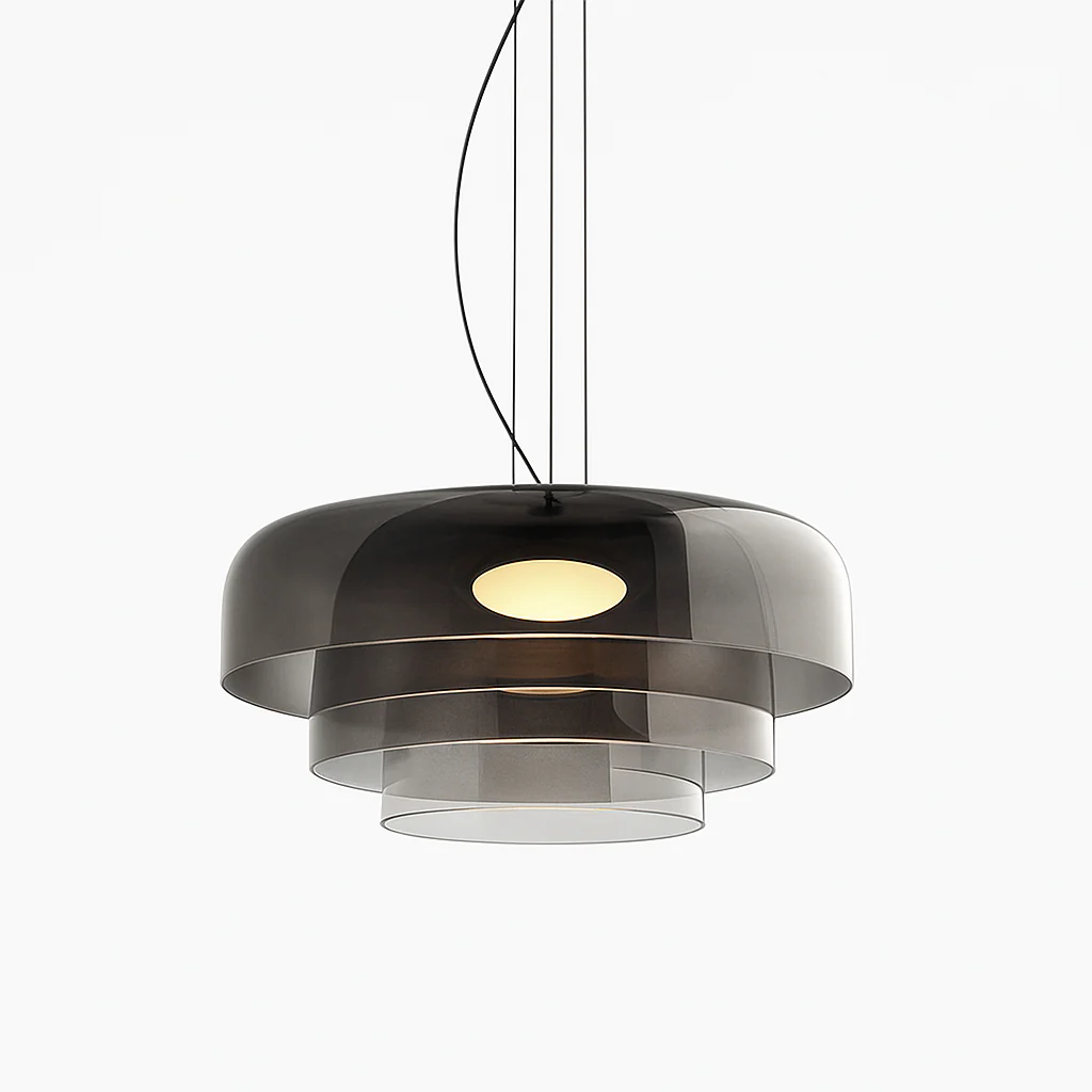 Glass Pendant Light - Modern Clear Fixture for Kitchen Island - Image 9