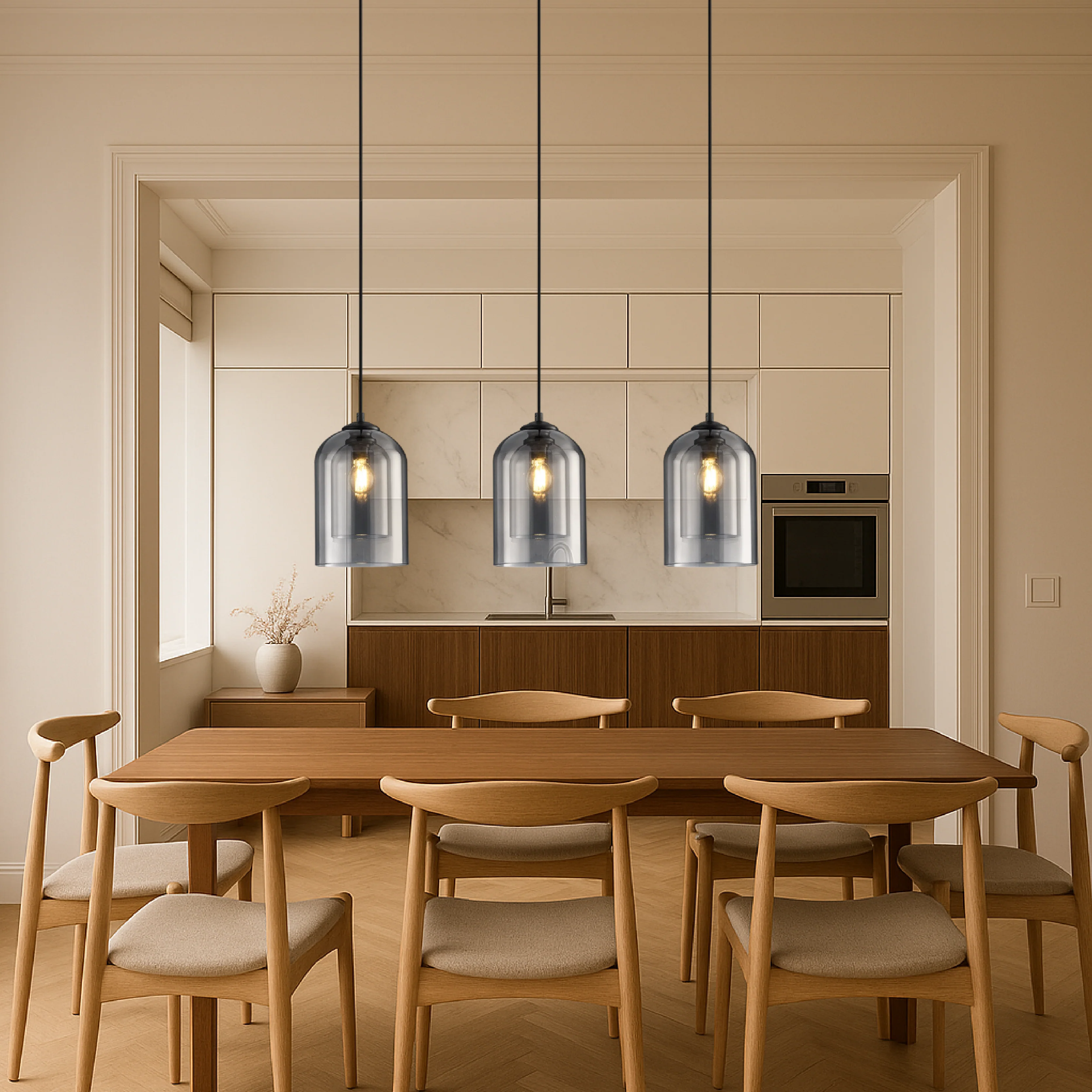 Hand-Blown Glass Pendant Light for Modern Kitchens - Image 23