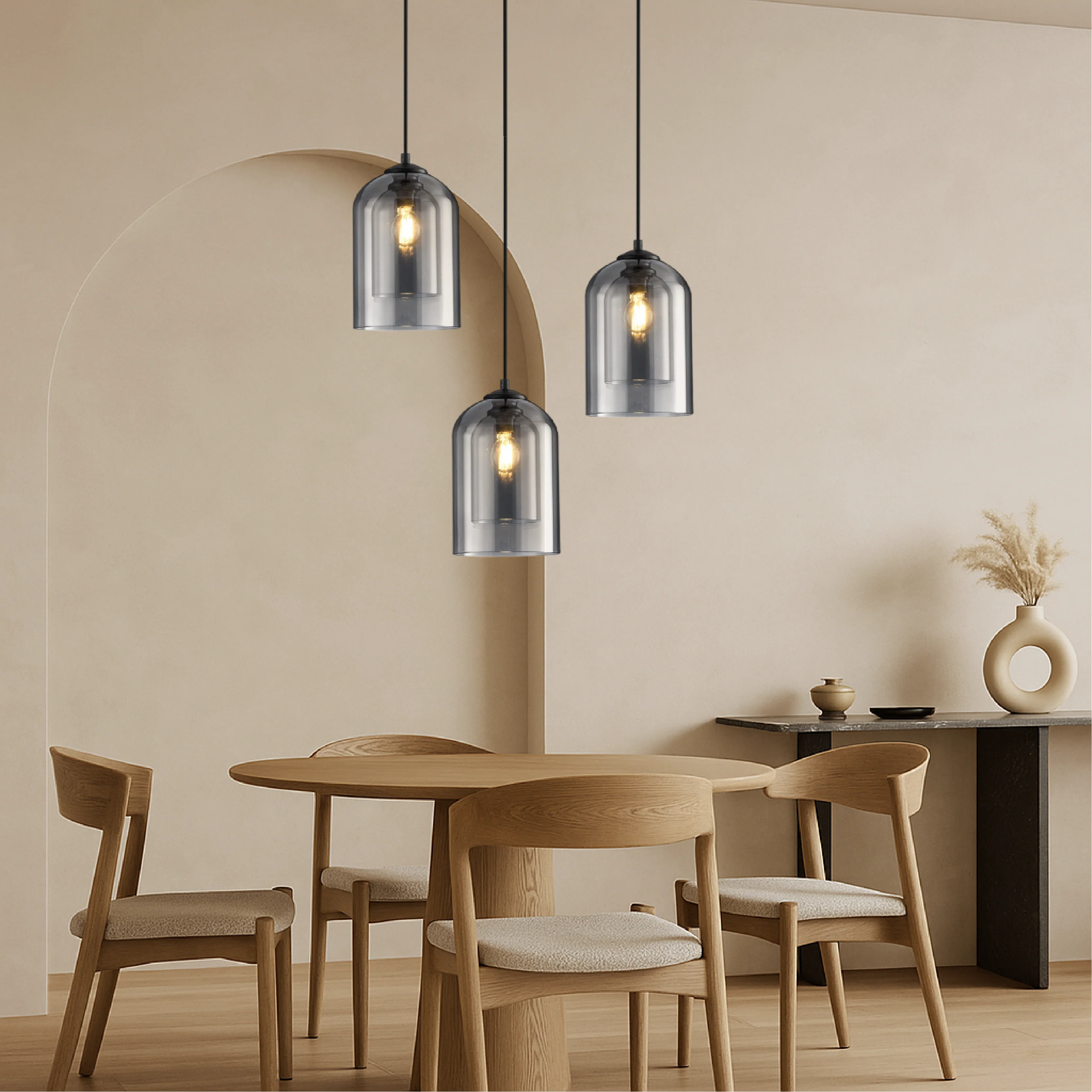 Hand-Blown Glass Pendant Light for Modern Kitchens - Image 5