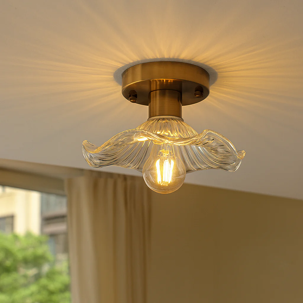 LED Hibiscus-Style Ceiling Light - Floral Petal Fixture - Image 2