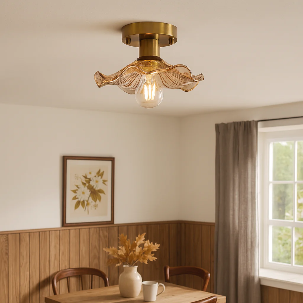 LED Hibiscus-Style Ceiling Light - Floral Petal Fixture - Image 4