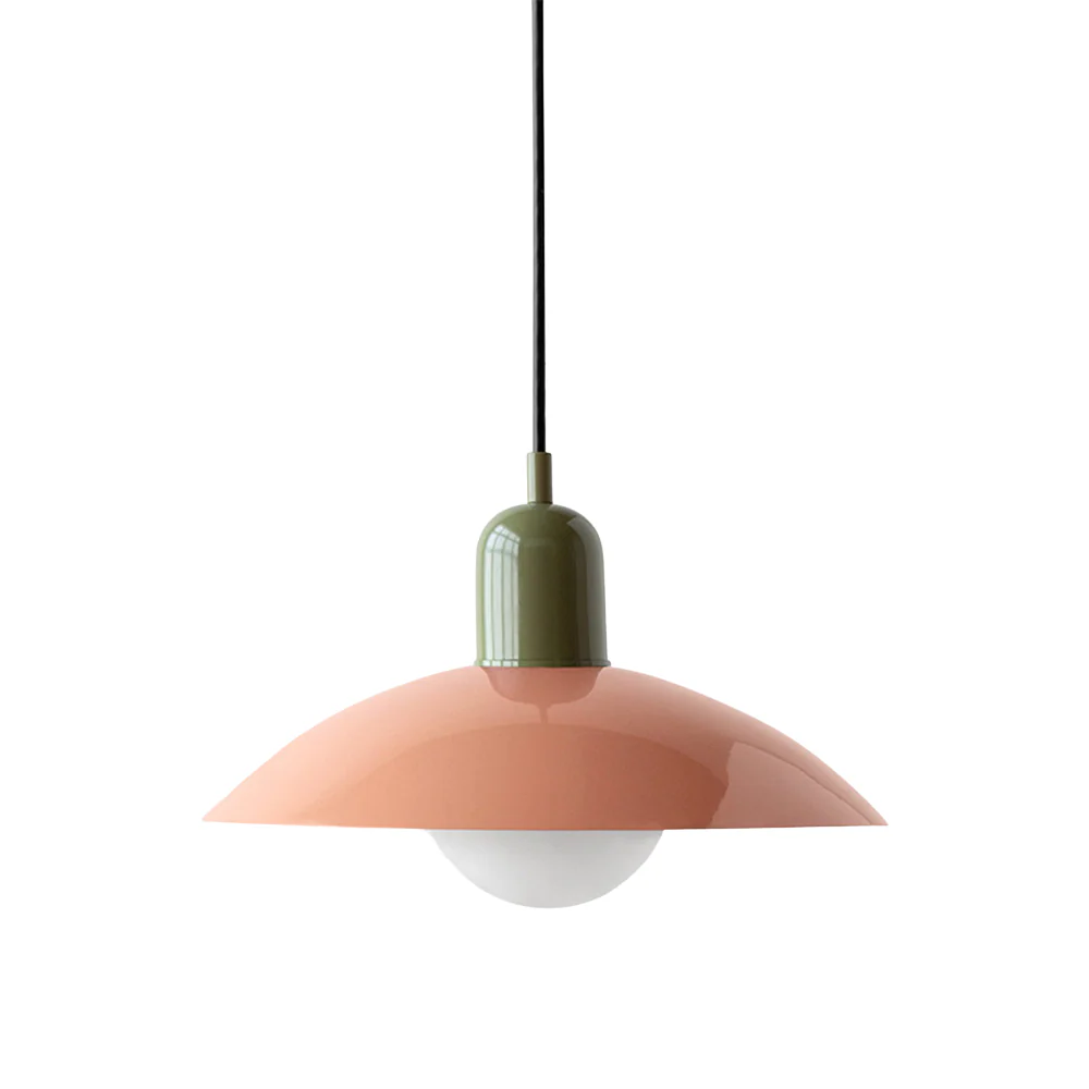 Macaron-Style Pendant Light, Pastel Ceramic Fixture - Image 37