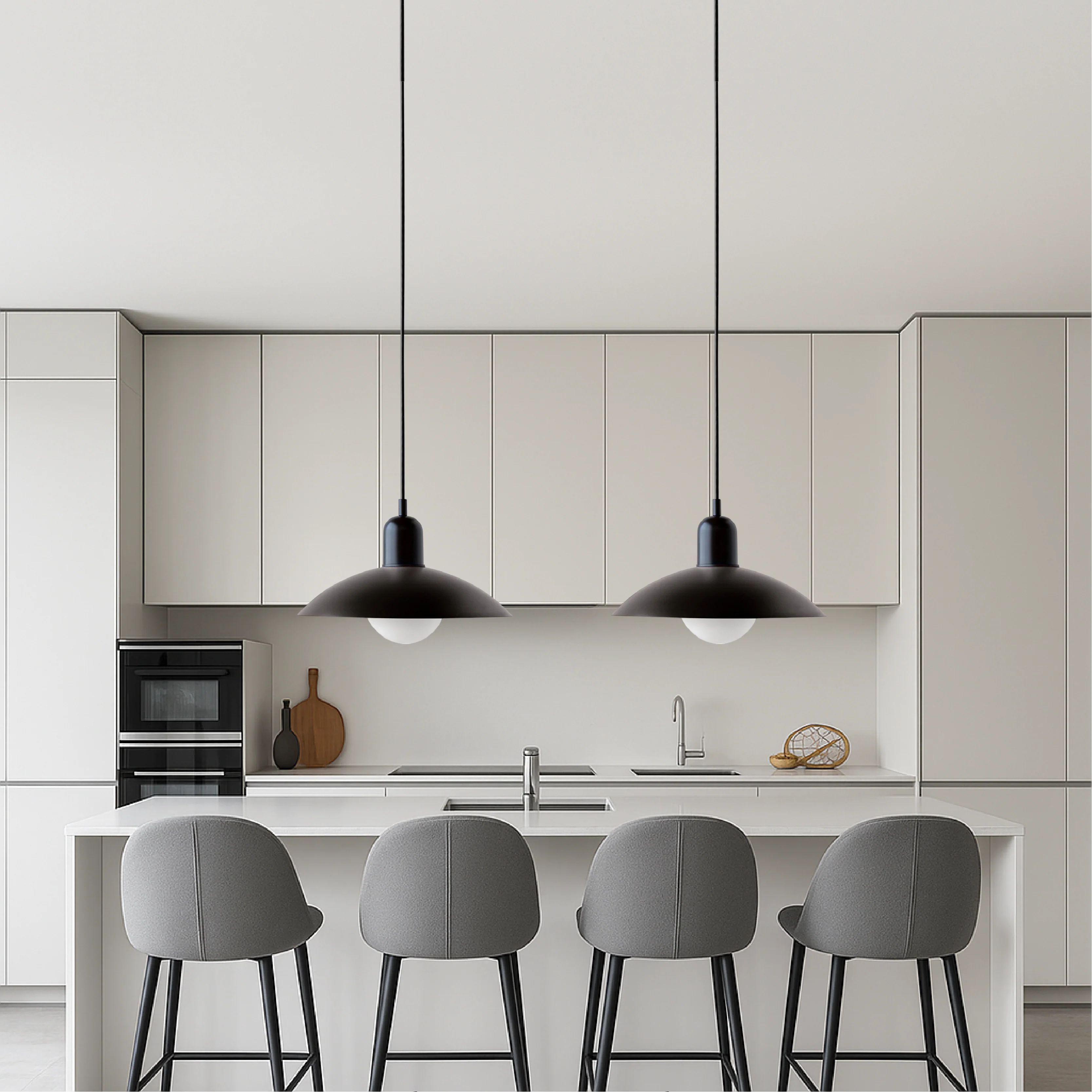 Macaron-Style Pendant Light, Pastel Ceramic Fixture - Image 4