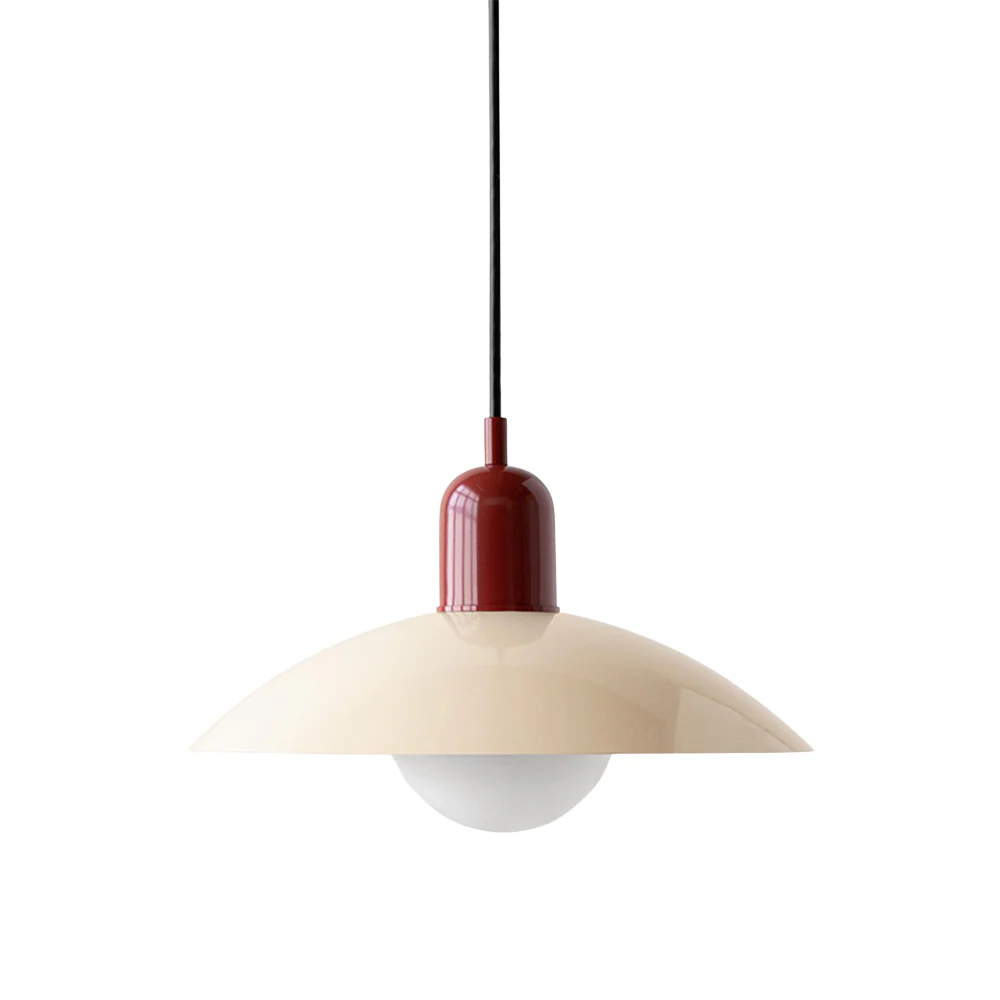 Macaron-Style Pendant Light, Pastel Ceramic Fixture - Image 5