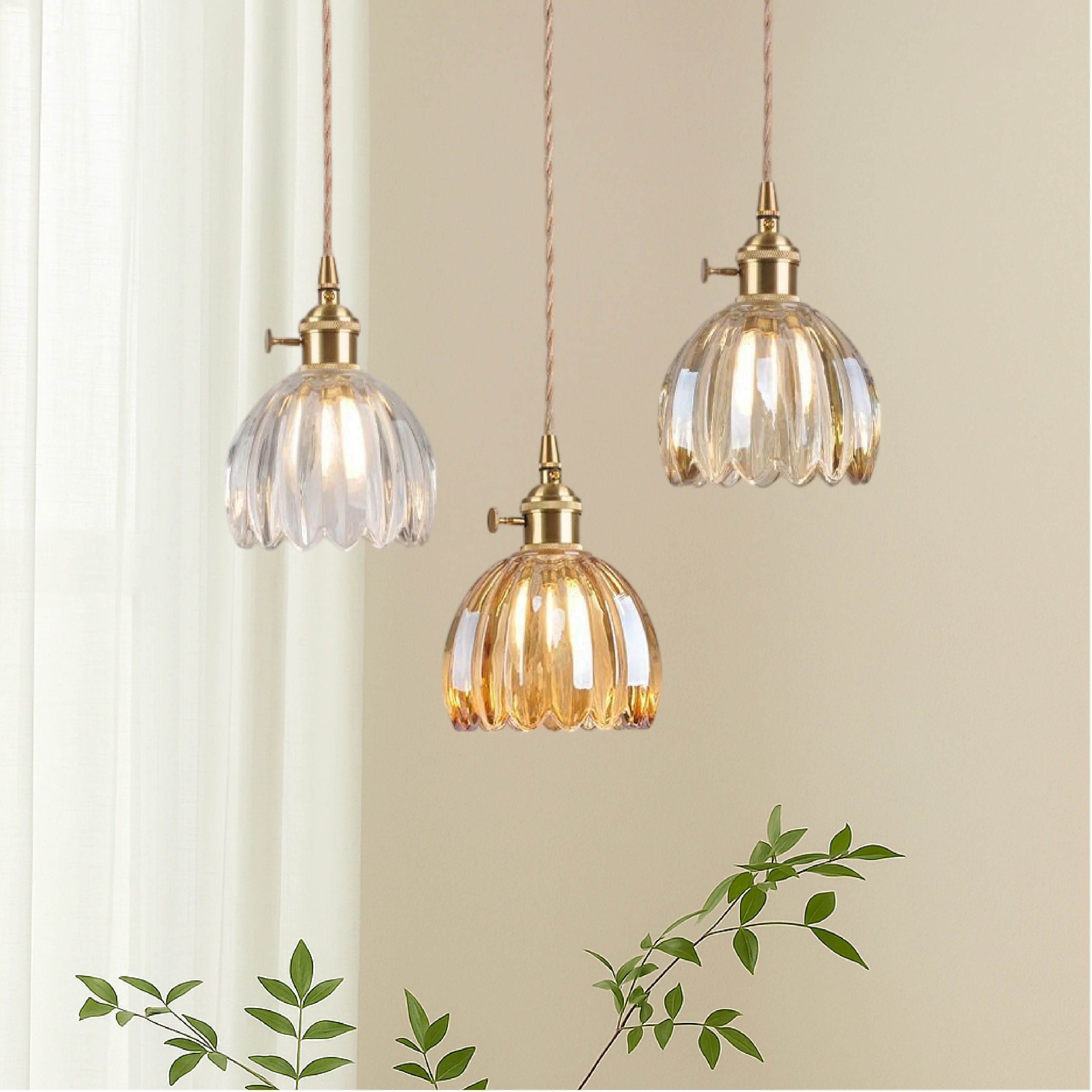 Minimalist Japanese Glass Pendant Light for Modern Interiors - Image 5