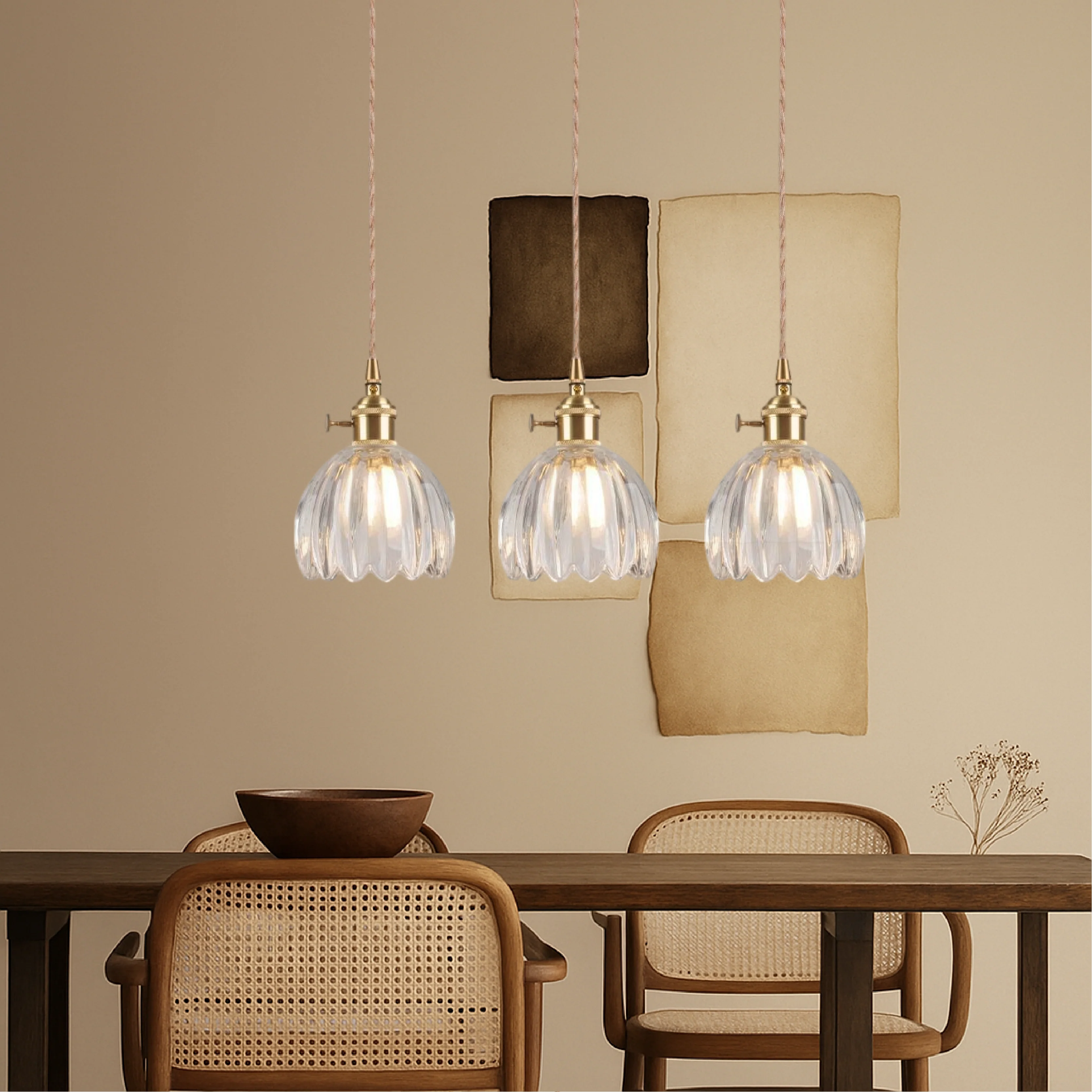 Minimalist Japanese Glass Pendant Light for Modern Interiors - Image 6