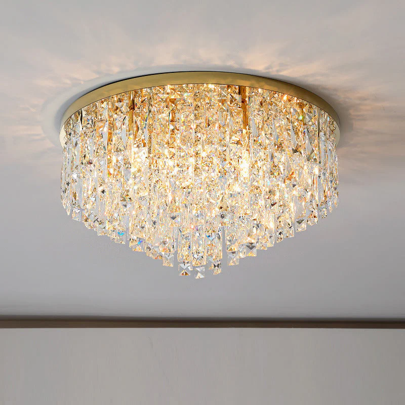Modern Crystal Ceiling Chandelier with Glass Drops - Image 12
