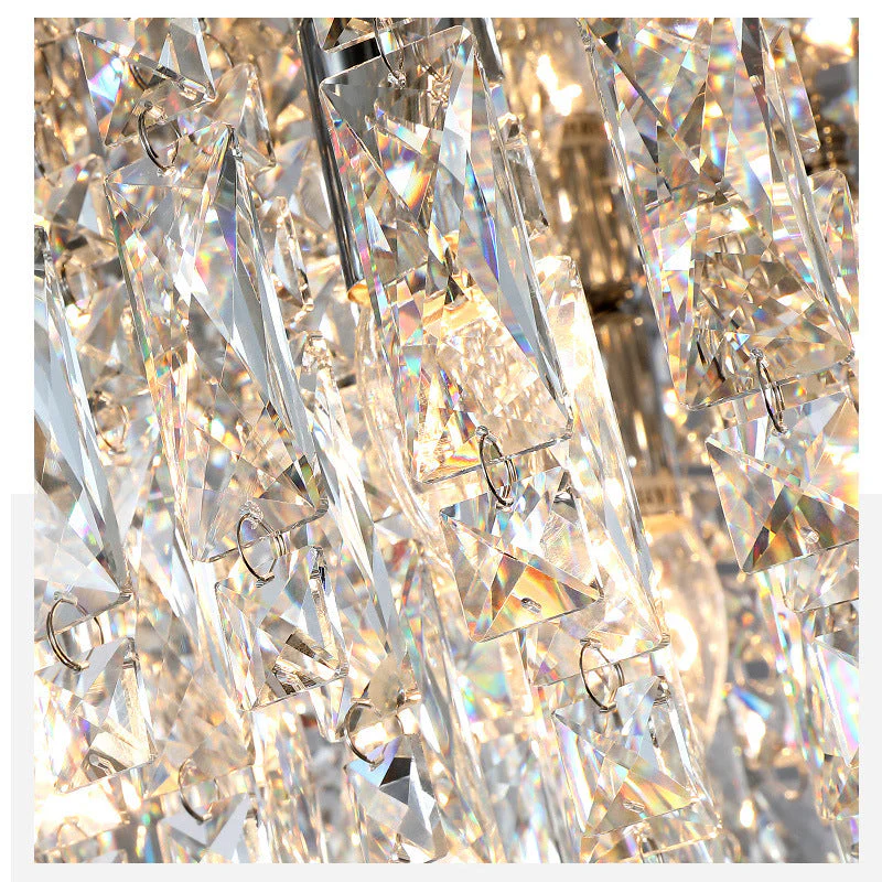Modern Crystal Ceiling Chandelier with Glass Drops - Image 4