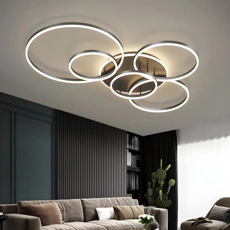 Modern LED Ceiling Light with Dimmable Warm White Glow