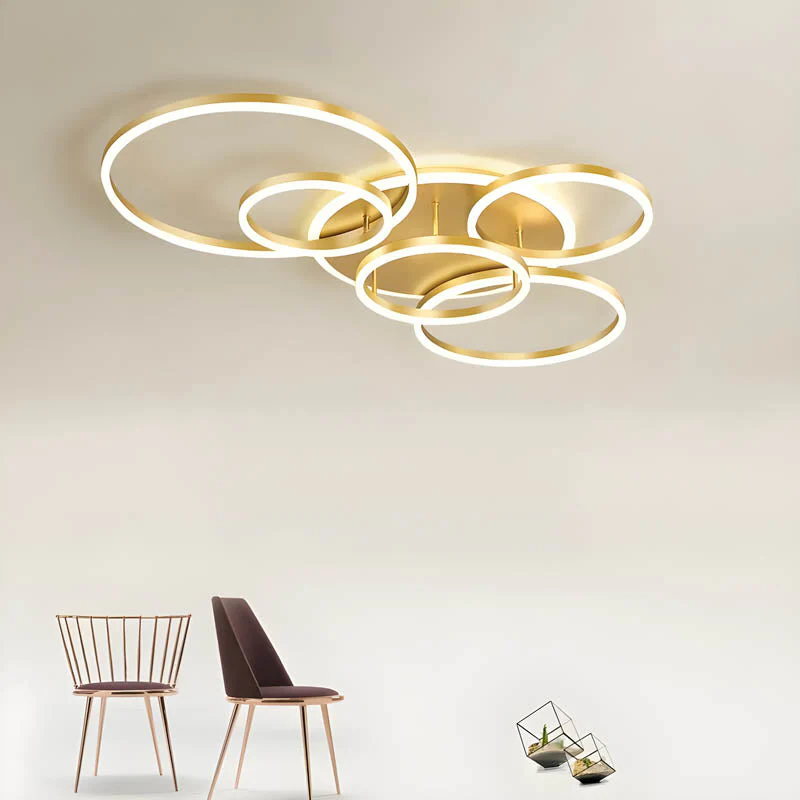 Modern LED Ceiling Light with Dimmable Warm White Glow - Image 2