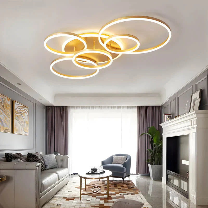 Modern LED Ceiling Light with Dimmable Warm White Glow - Image 4