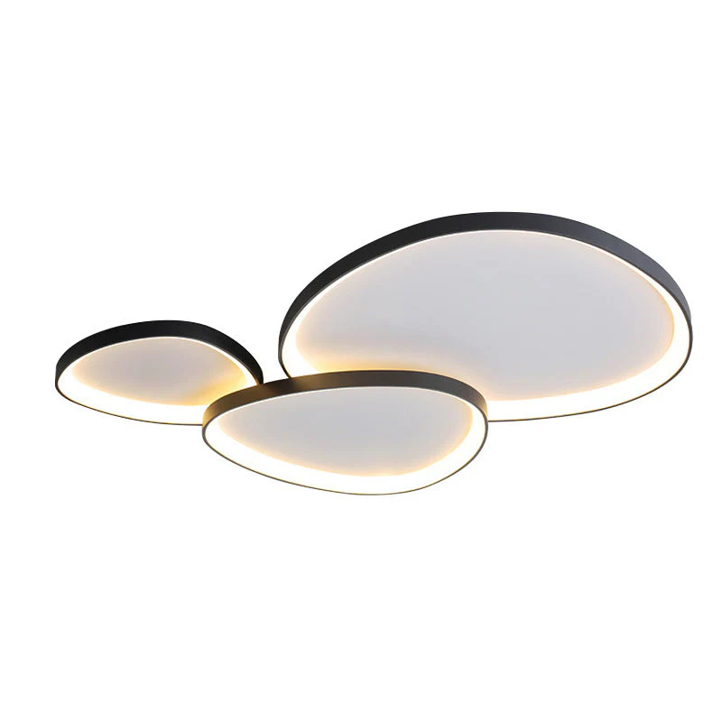 Modern Matte Black Ceiling Light - Minimalist LED Flush Mount - Image 3