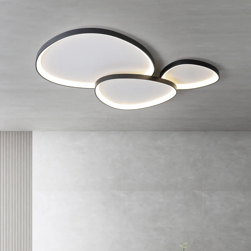 Modern Matte Black Ceiling Light - Minimalist LED Flush Mount - Image 7