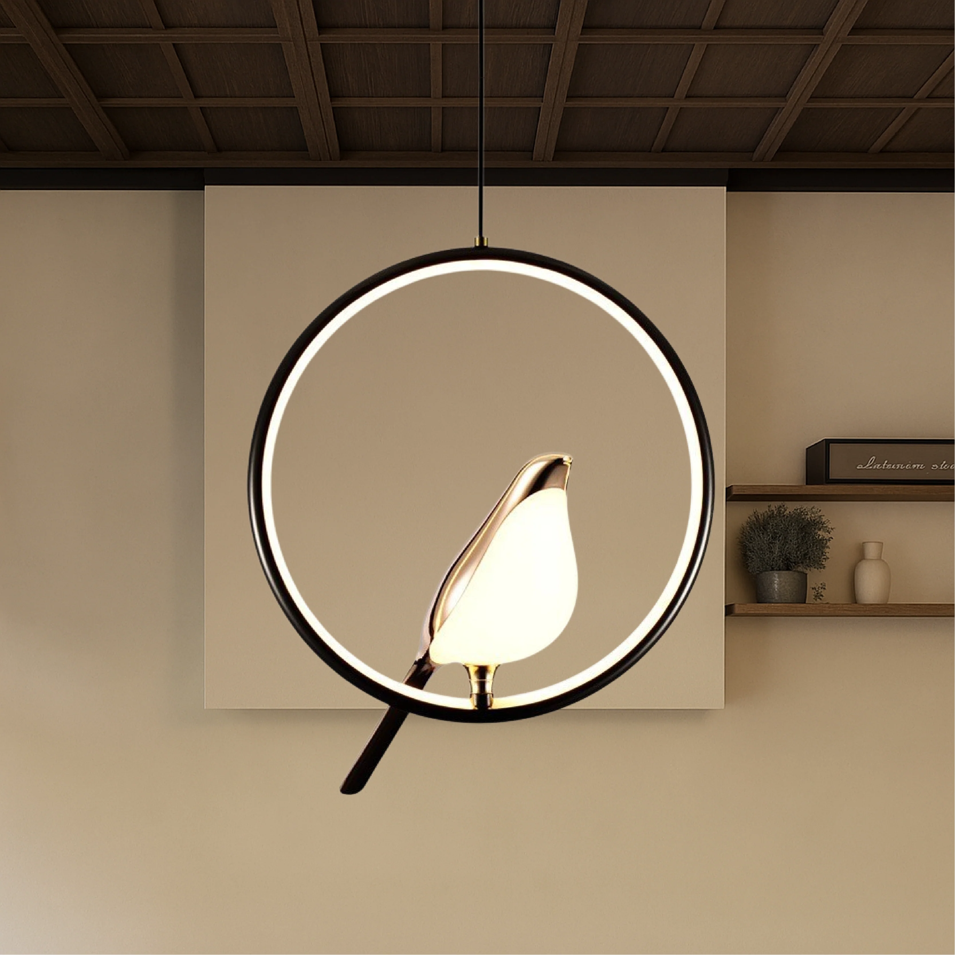 Modern Pendant Light with Glass Shade - Dimmable Ceiling Lamp - Image 8