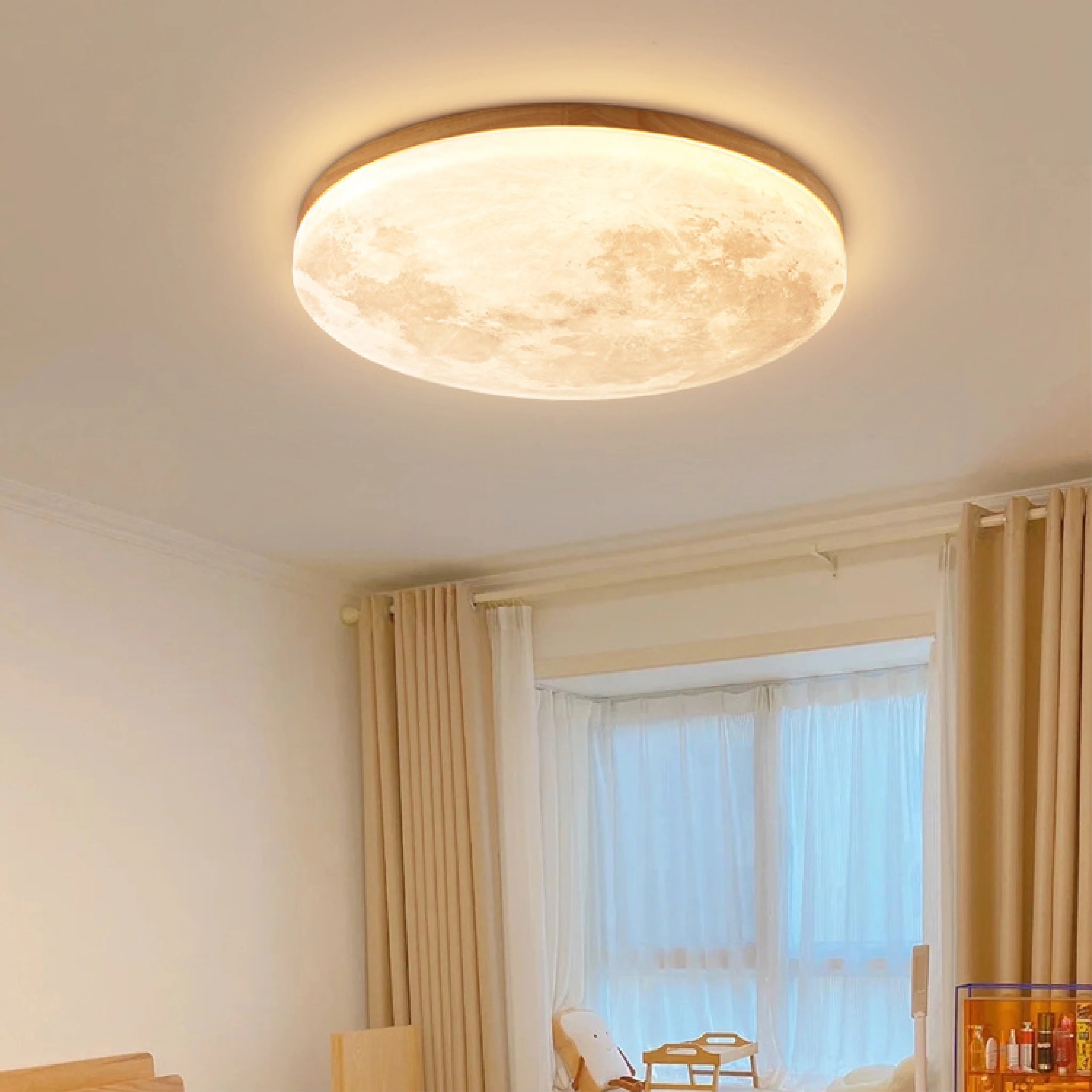 Moon Ceiling Light - Soft Glow LED Ambient Lamp for Living Room - Image 2