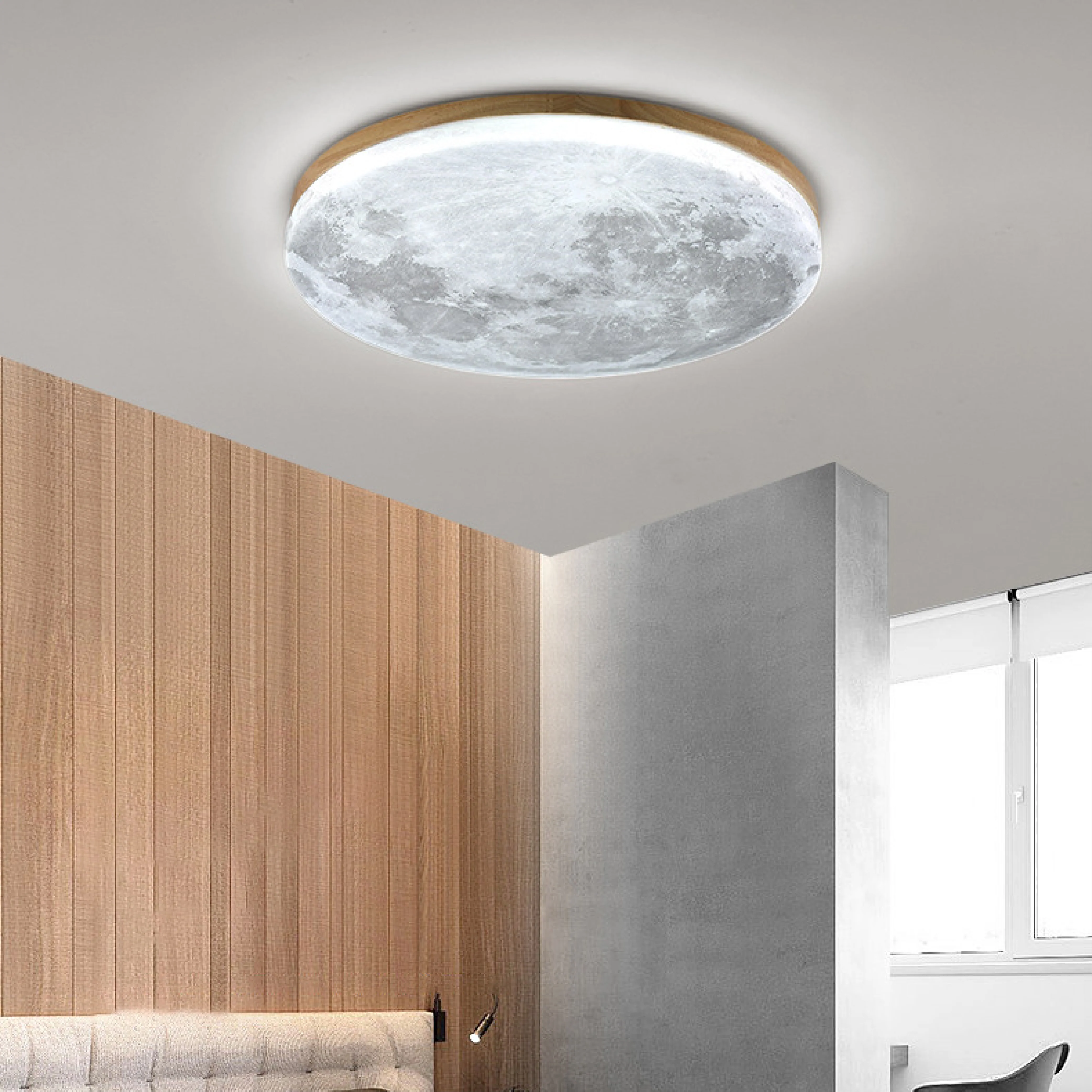 Moon Ceiling Light - Soft Glow LED Ambient Lamp for Living Room - Image 4