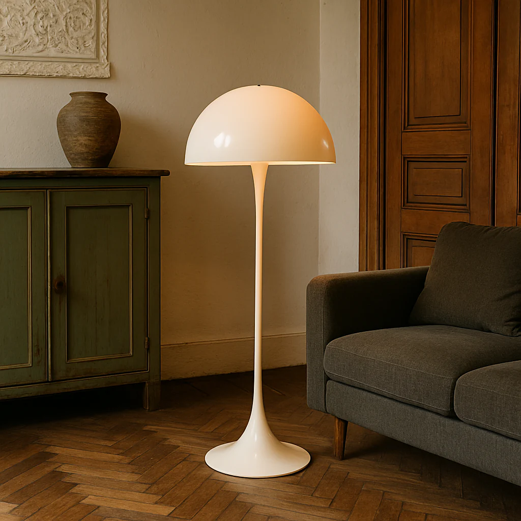 Mushroom LED Floor Lamp - Modern Ambient Lighting for Living Room - Image 2