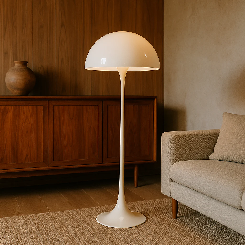 Mushroom LED Floor Lamp - Modern Ambient Lighting for Living Room - Image 3