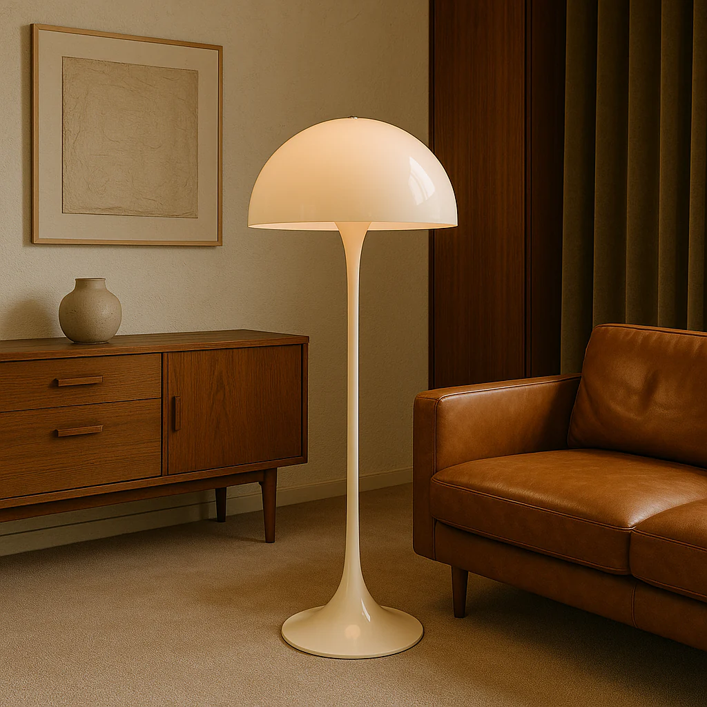 Mushroom LED Floor Lamp - Modern Ambient Lighting for Living Room - Image 4
