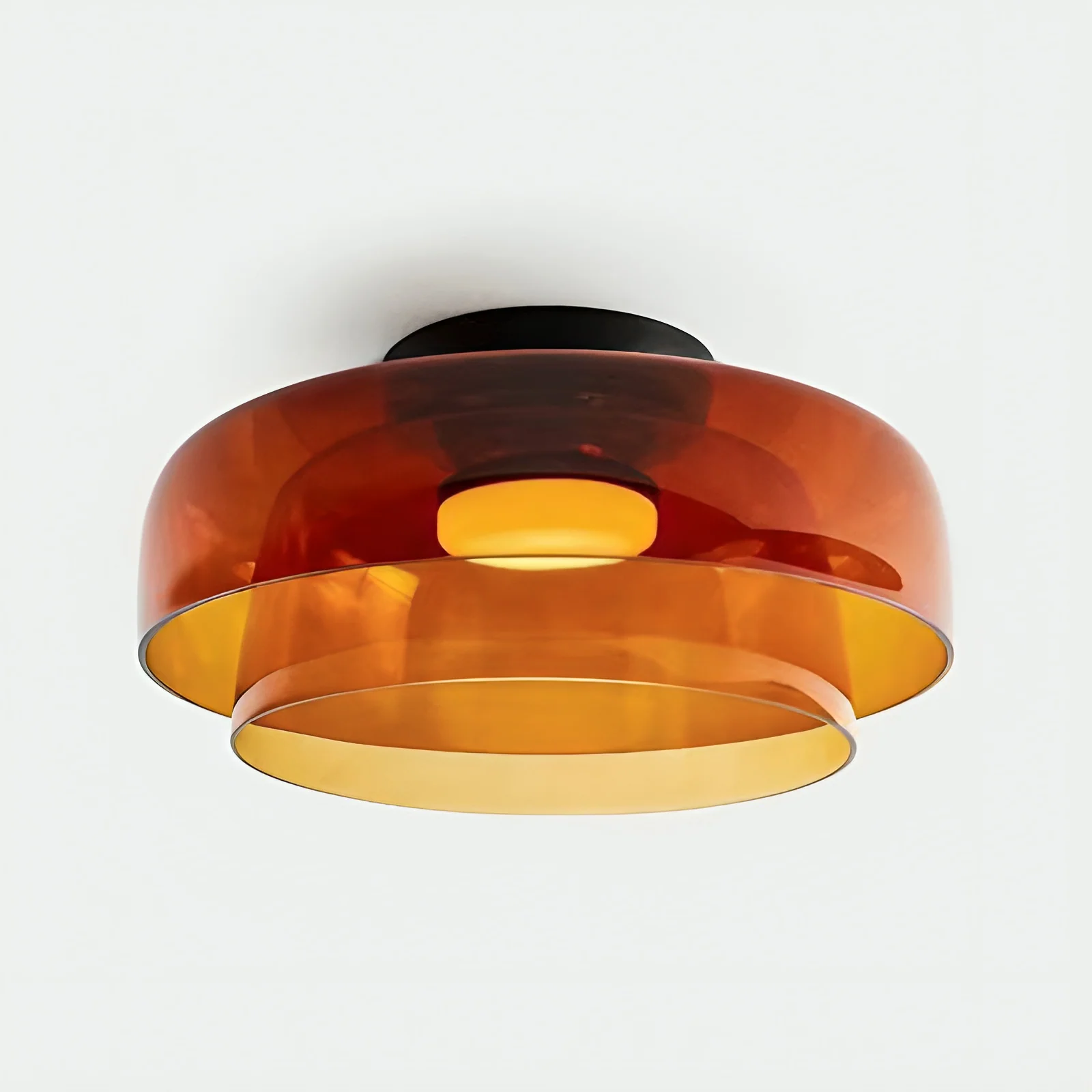 Nordic Glass Layered Pendant Light - Minimalist Pendant Lamp - Image 11