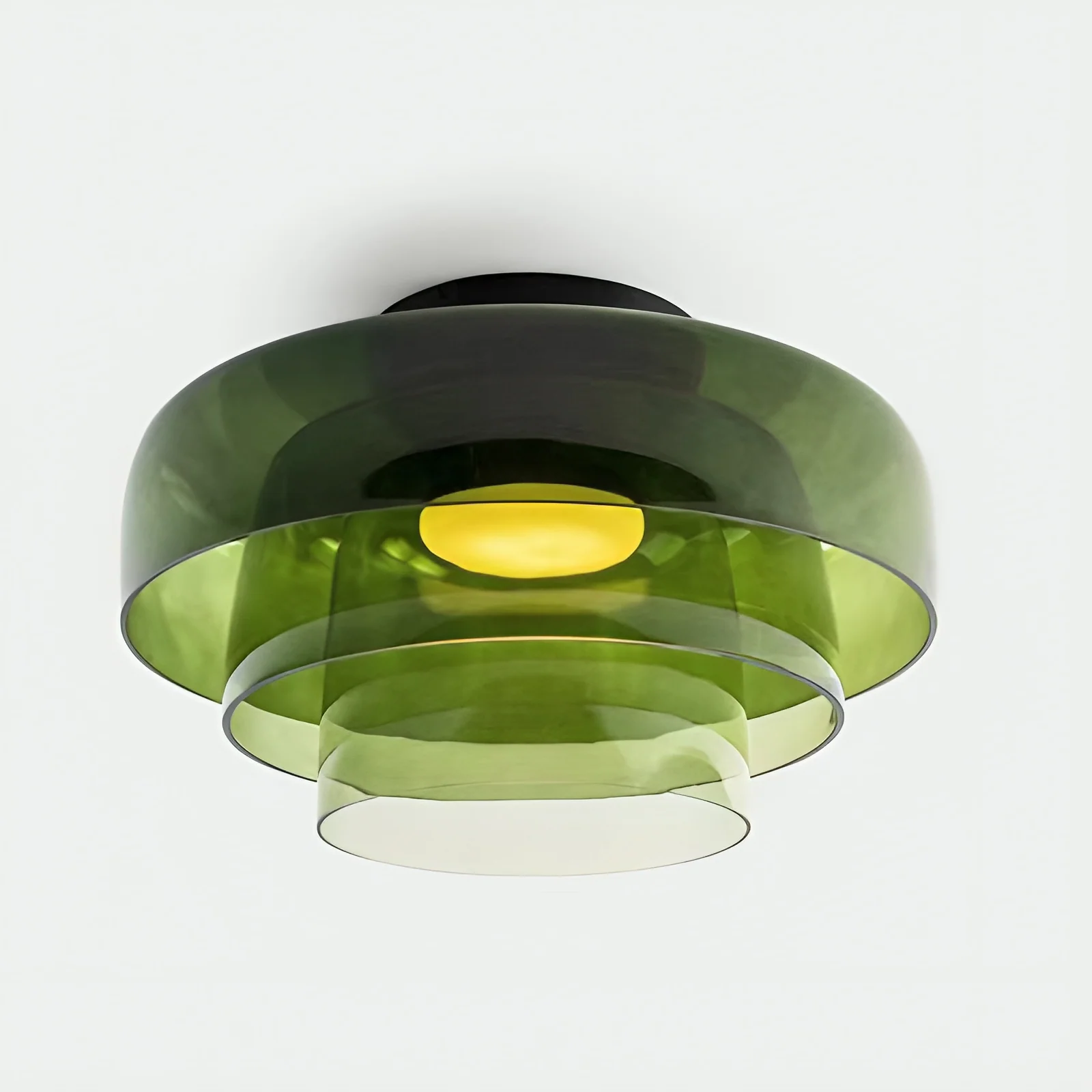 Nordic Glass Layered Pendant Light - Minimalist Pendant Lamp - Image 12