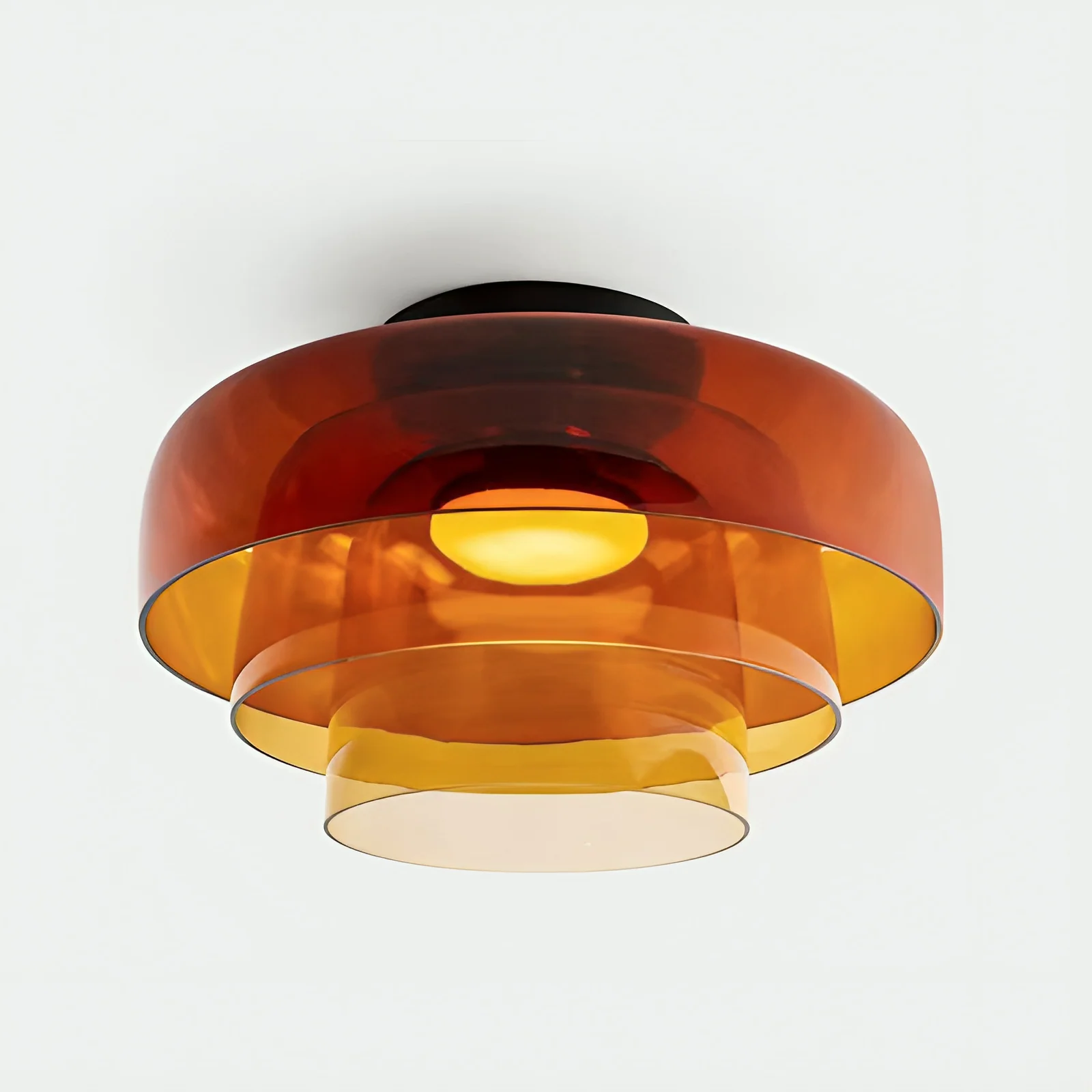 Nordic Glass Layered Pendant Light - Minimalist Pendant Lamp - Image 14