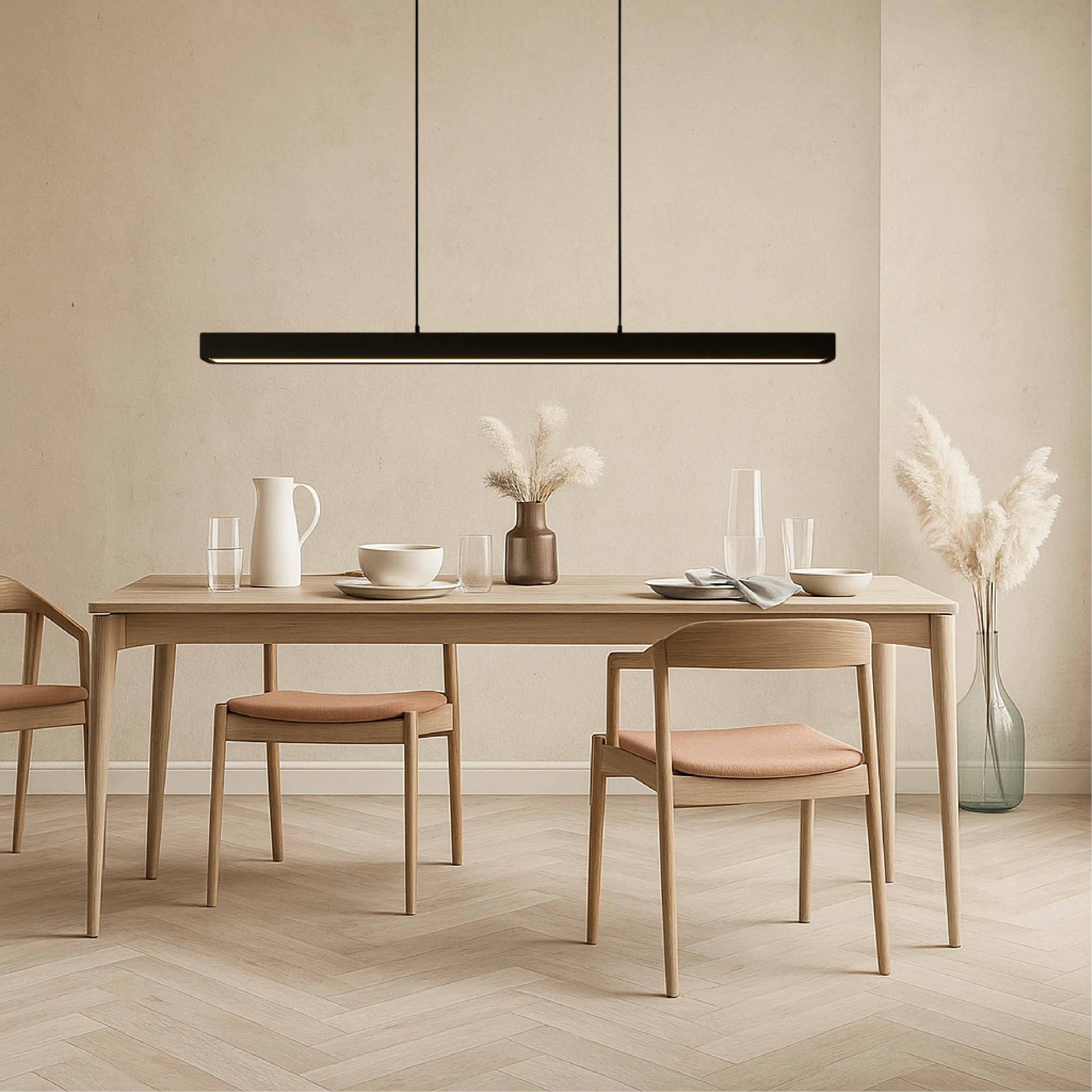 Nordic Glass Pendant Light - Minimalist Scandinavian Ceiling Lamp - Image 6