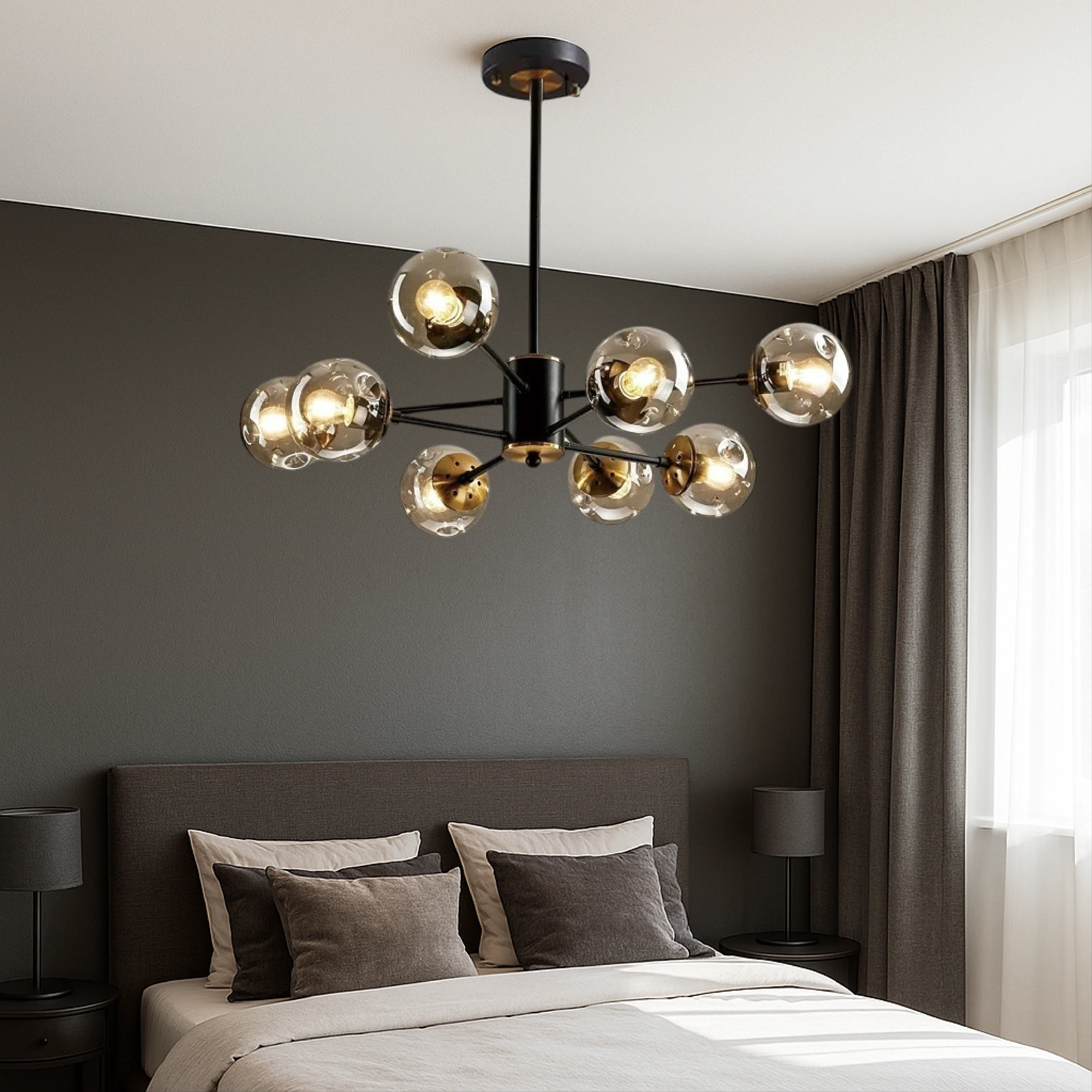 Nordic Glass Pendant Light Modern Scandinavian Chandelier