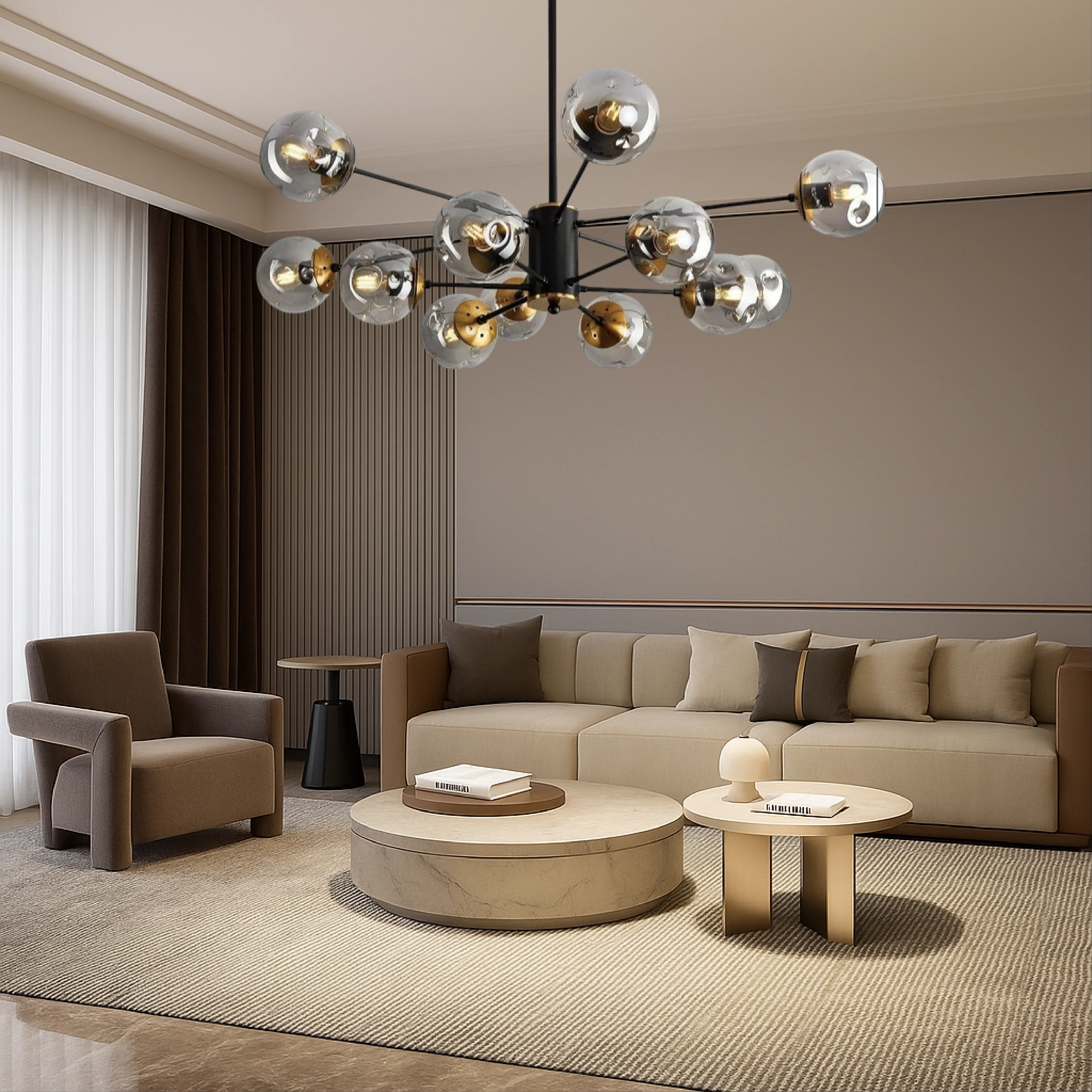 Nordic Glass Pendant Light Modern Scandinavian Chandelier - Image 3