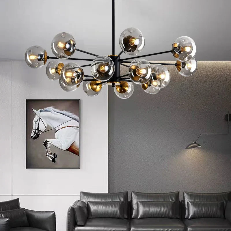 Nordic Glass Pendant Light Modern Scandinavian Chandelier - Image 4