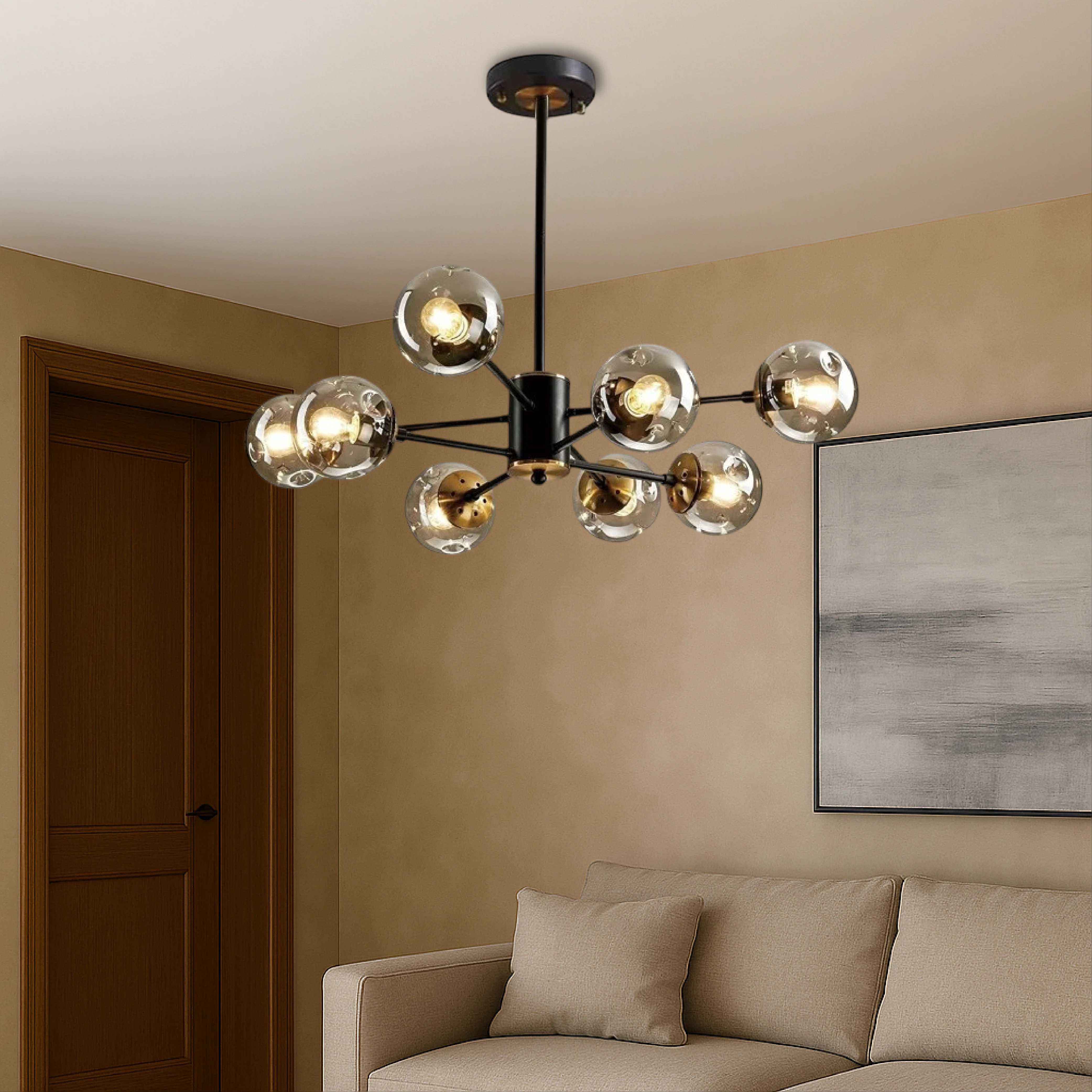 Nordic Glass Pendant Light Modern Scandinavian Chandelier - Image 5