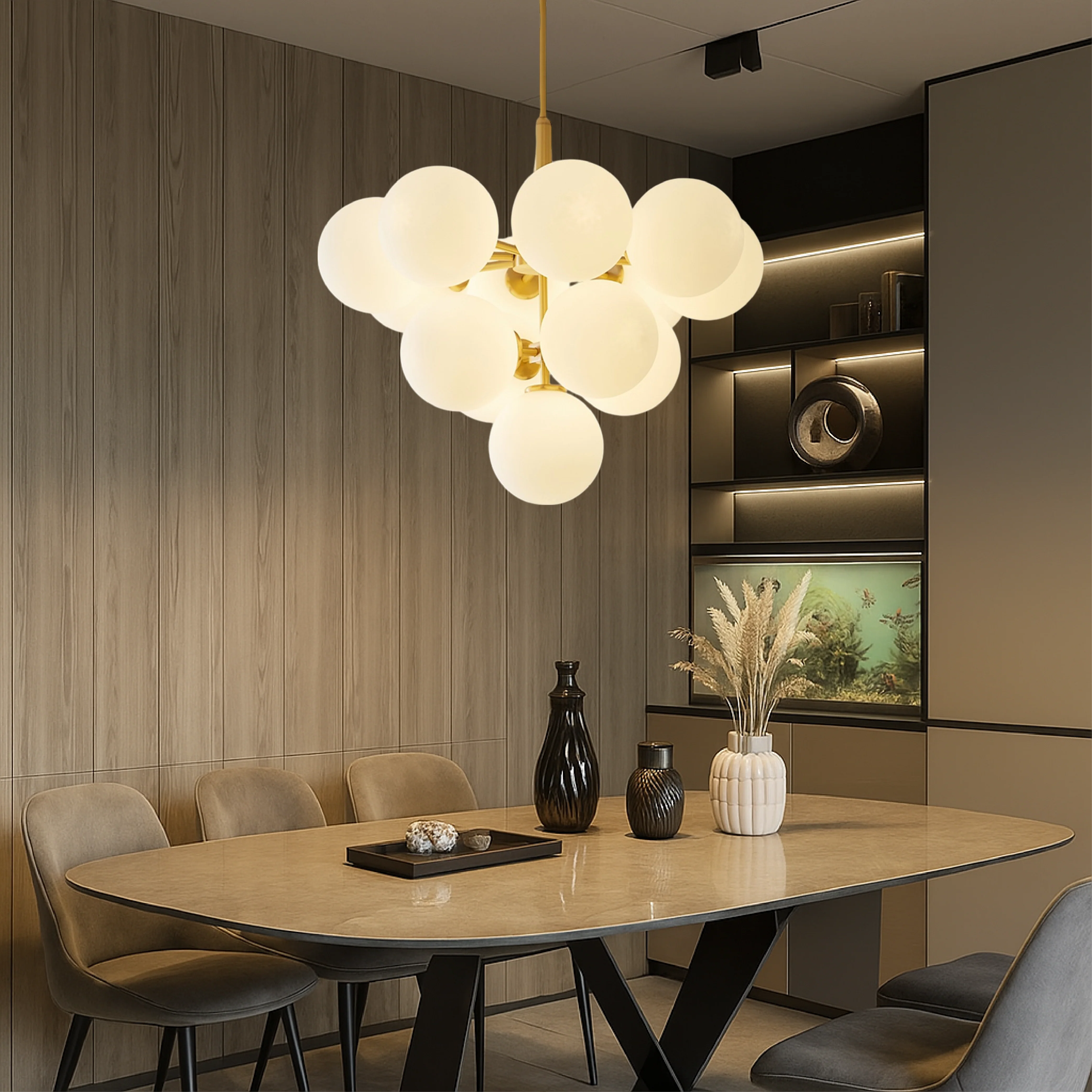 Nordic Globe Pendant Light - Modern Ball Chandelier - Image 5