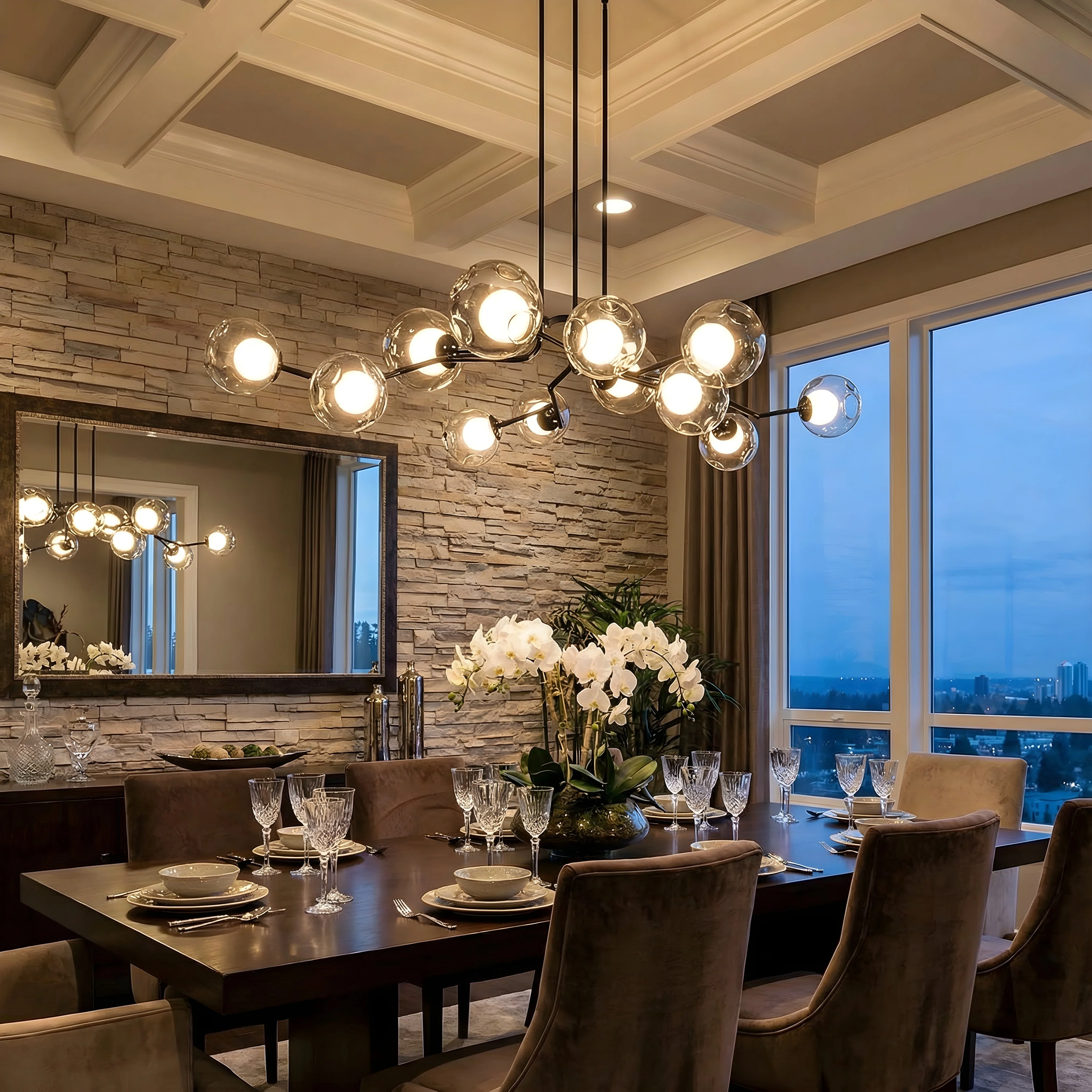 Nordic-Style Glass Ceiling Light - Minimalist Modern Fixture - Image 2