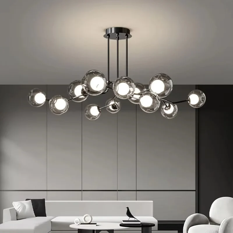 Nordic-Style Glass Ceiling Light - Minimalist Modern Fixture - Image 3