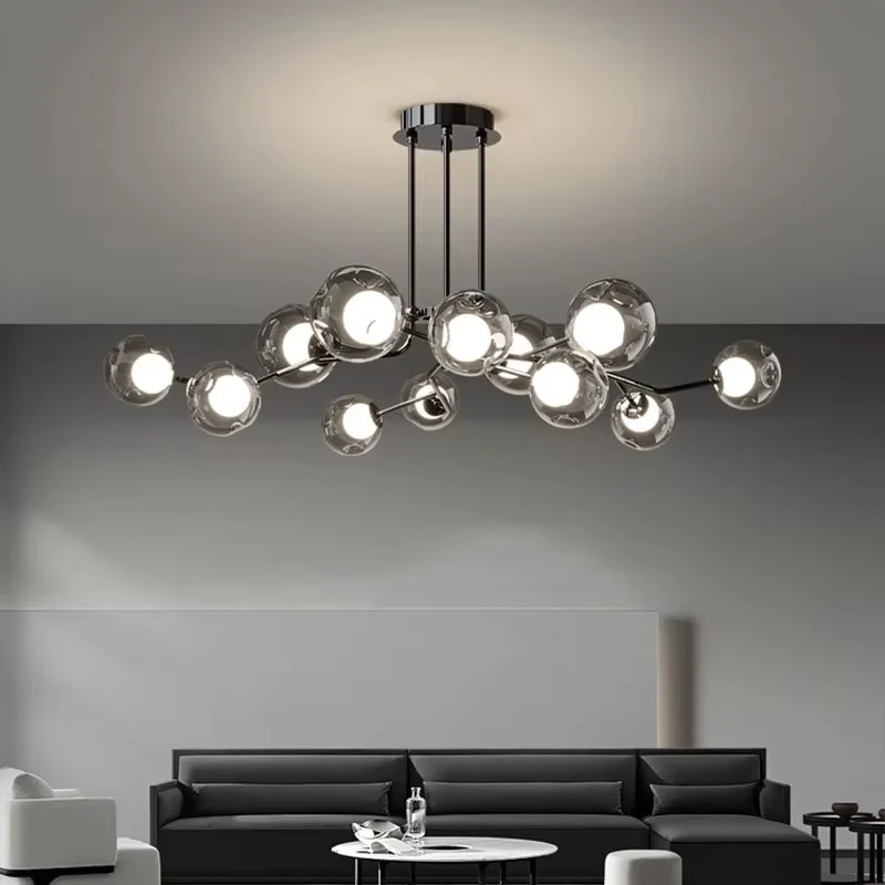 Nordic-Style Glass Ceiling Light - Minimalist Modern Fixture - Image 5
