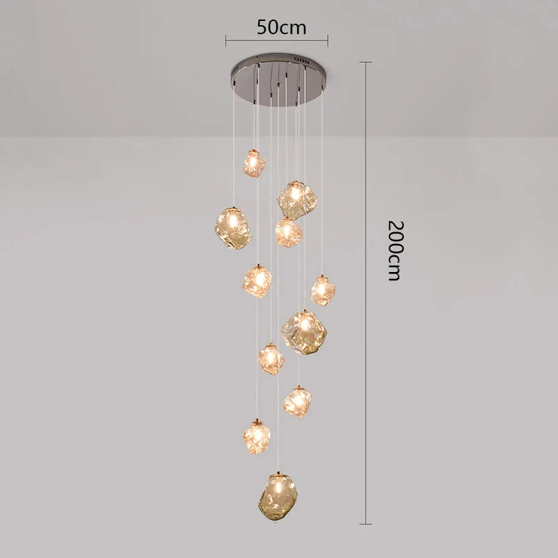 Nordic-Style Staircase Chandelier for Hallways - Modern Pendant Light - Image 11