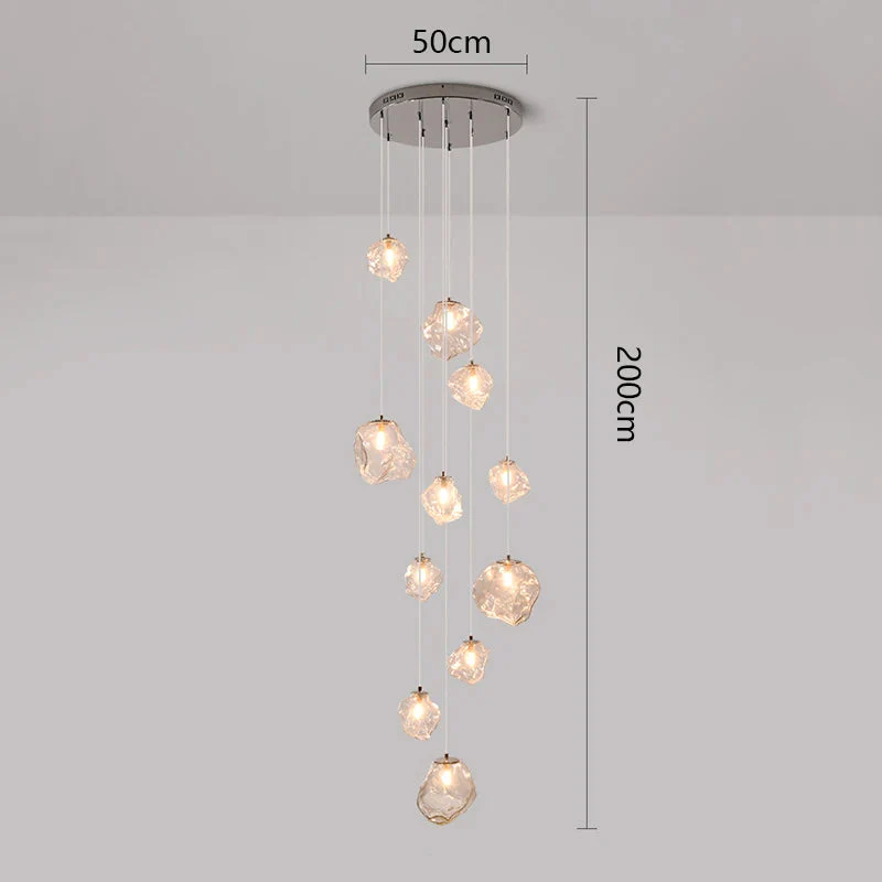 Nordic-Style Staircase Chandelier for Hallways - Modern Pendant Light - Image 14